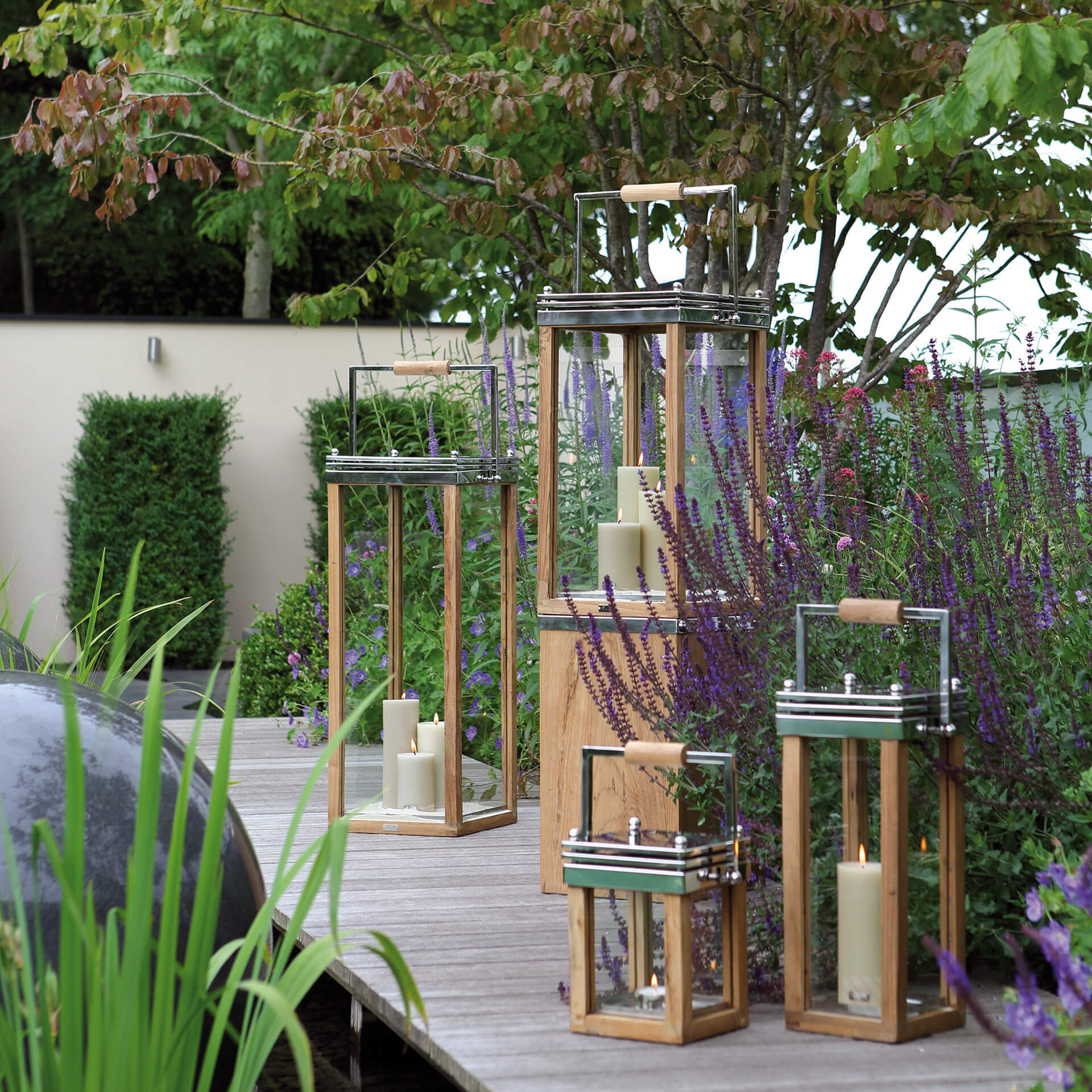 MADEIRA Säule silberfarben