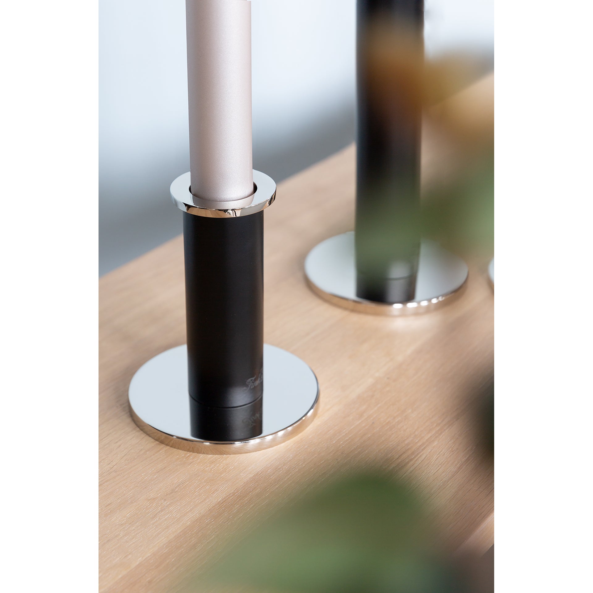 STRATO Leuchter silberfarben