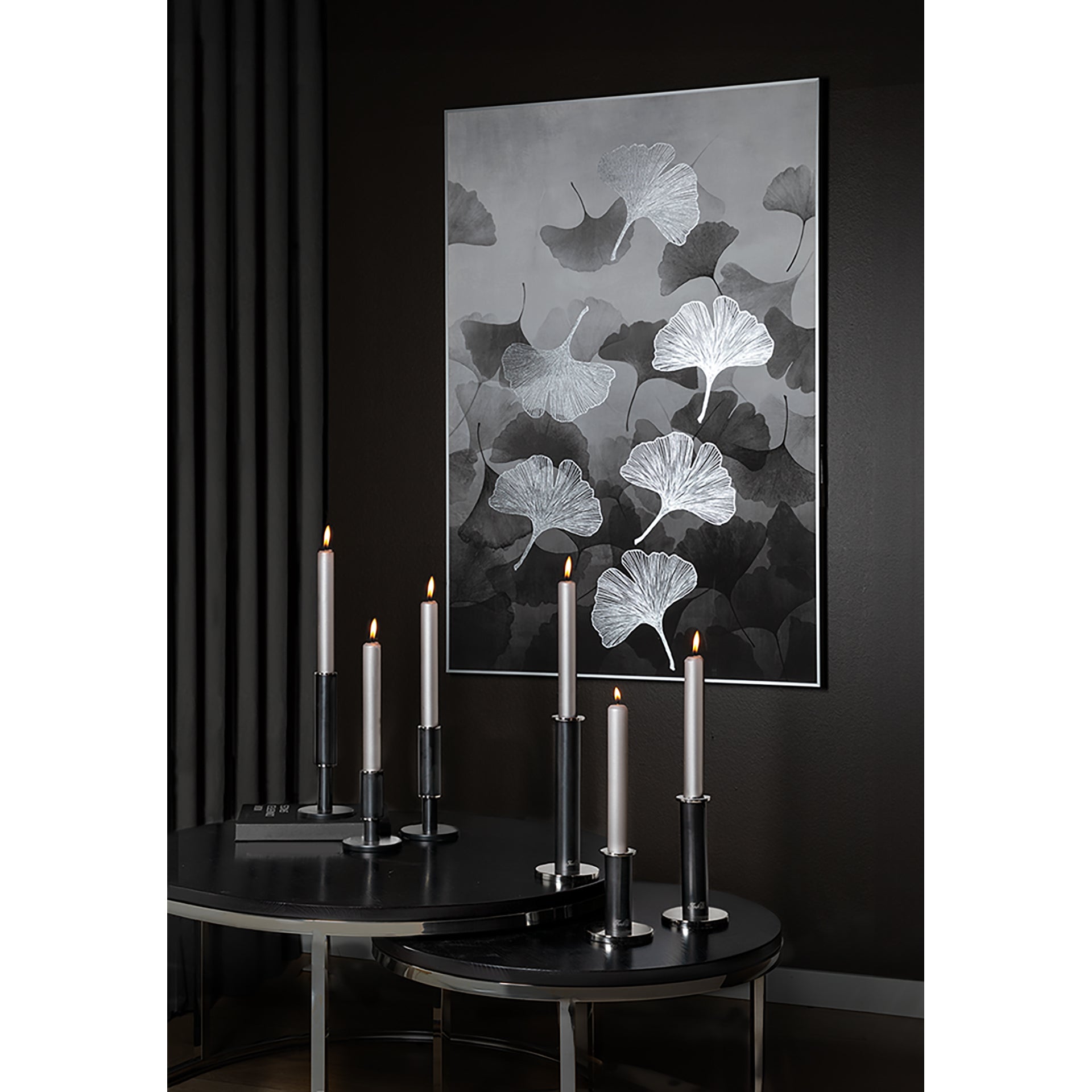 STRATO Leuchter silberfarben