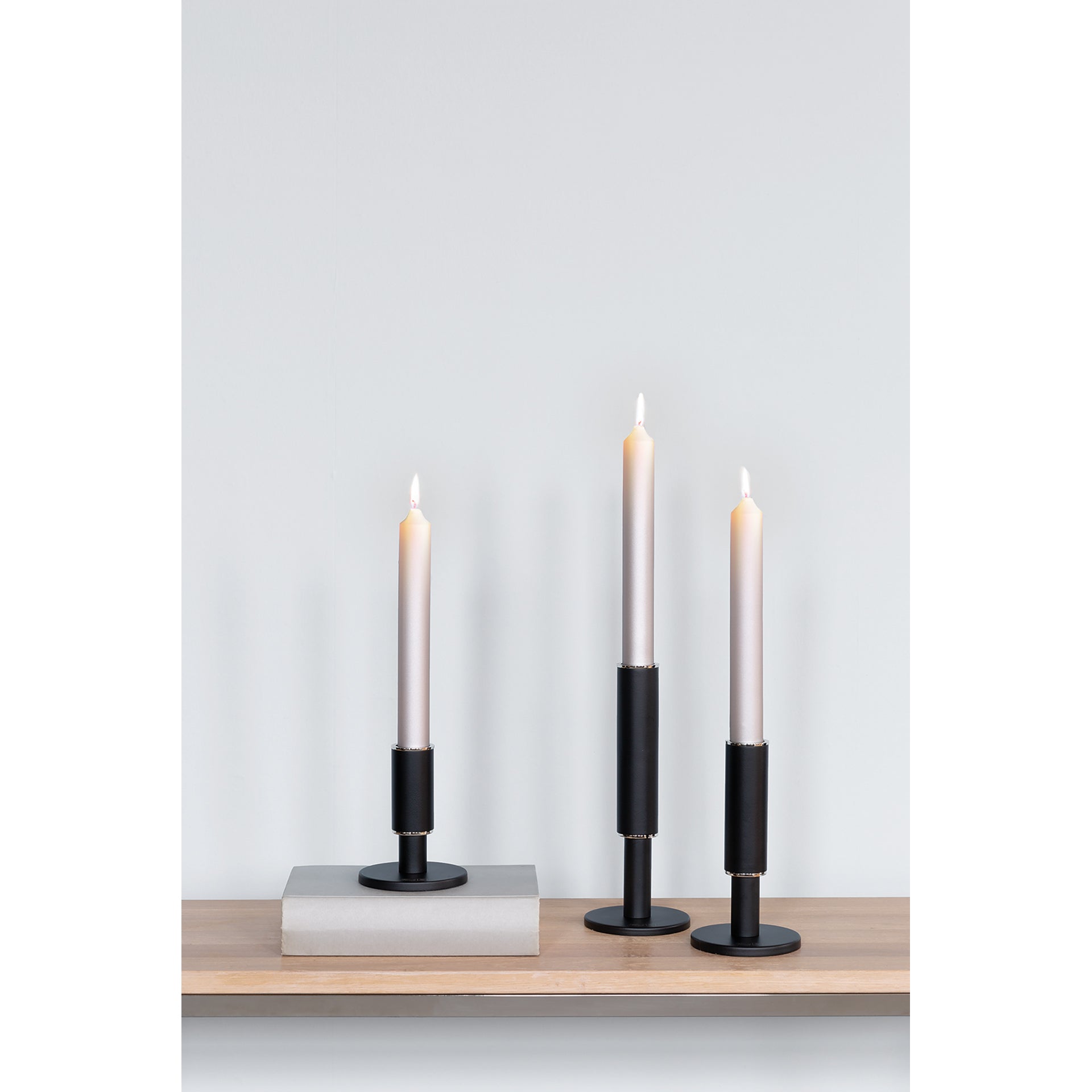 RITMO Leuchter silberfarben