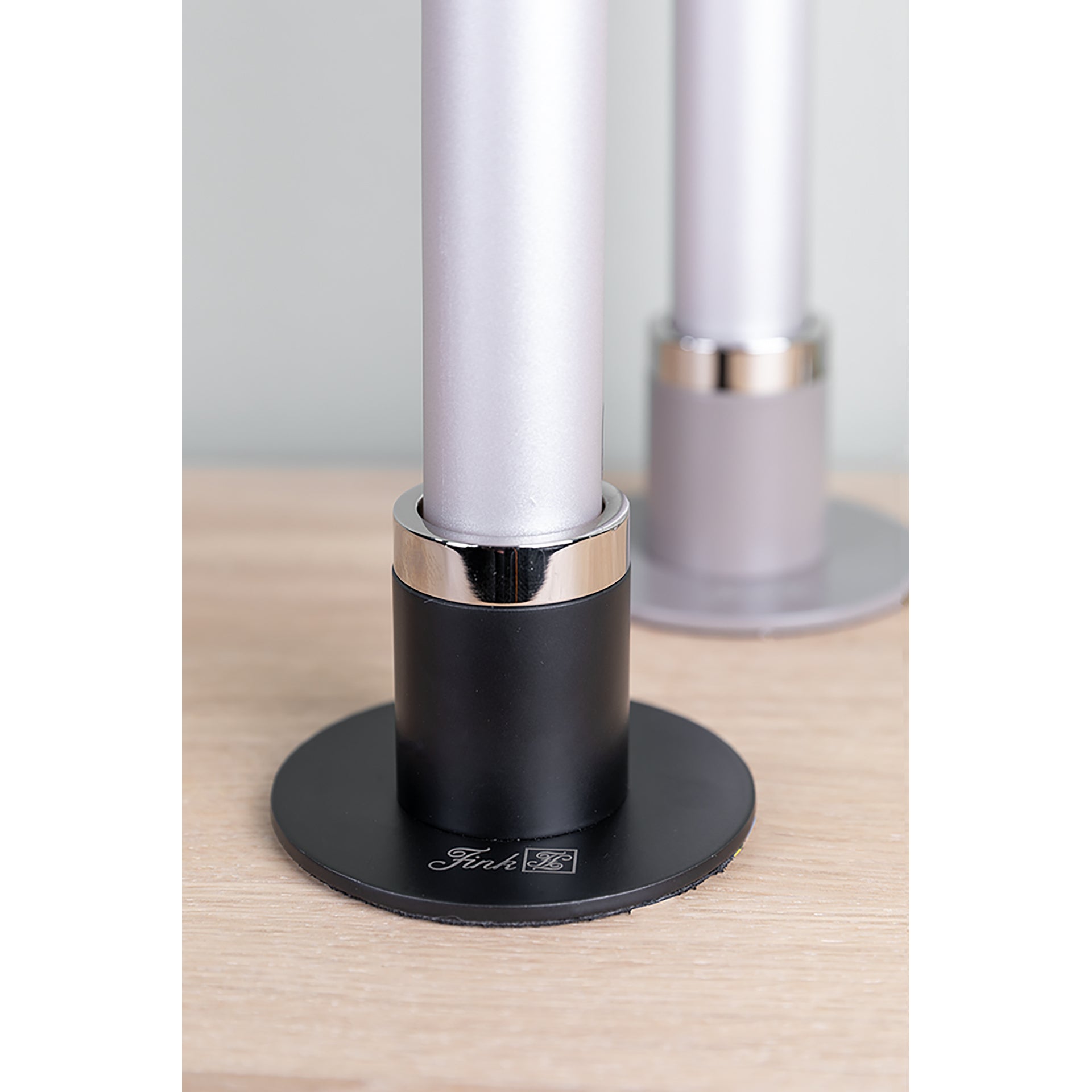 ENNO Leuchter silberfarben