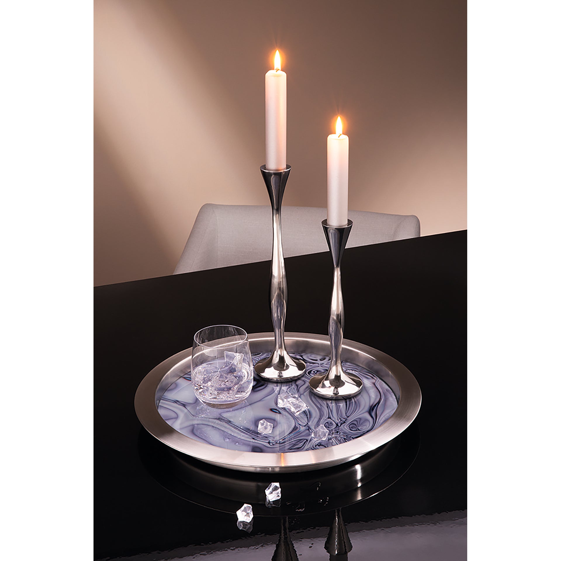 TWIGGY Leuchter silberfarben