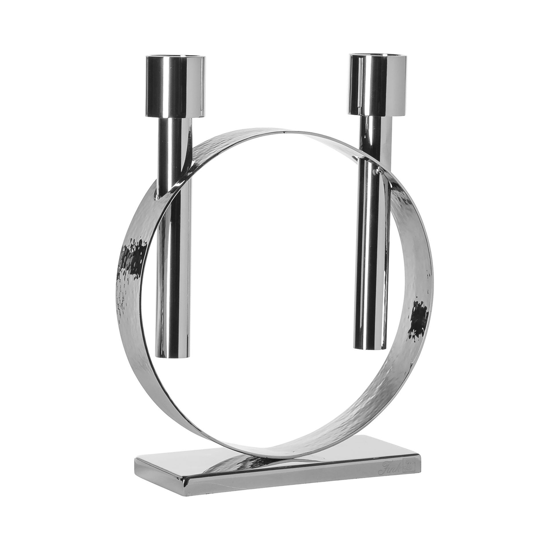 CARPIO Leuchter, 2-flammig silberfarben