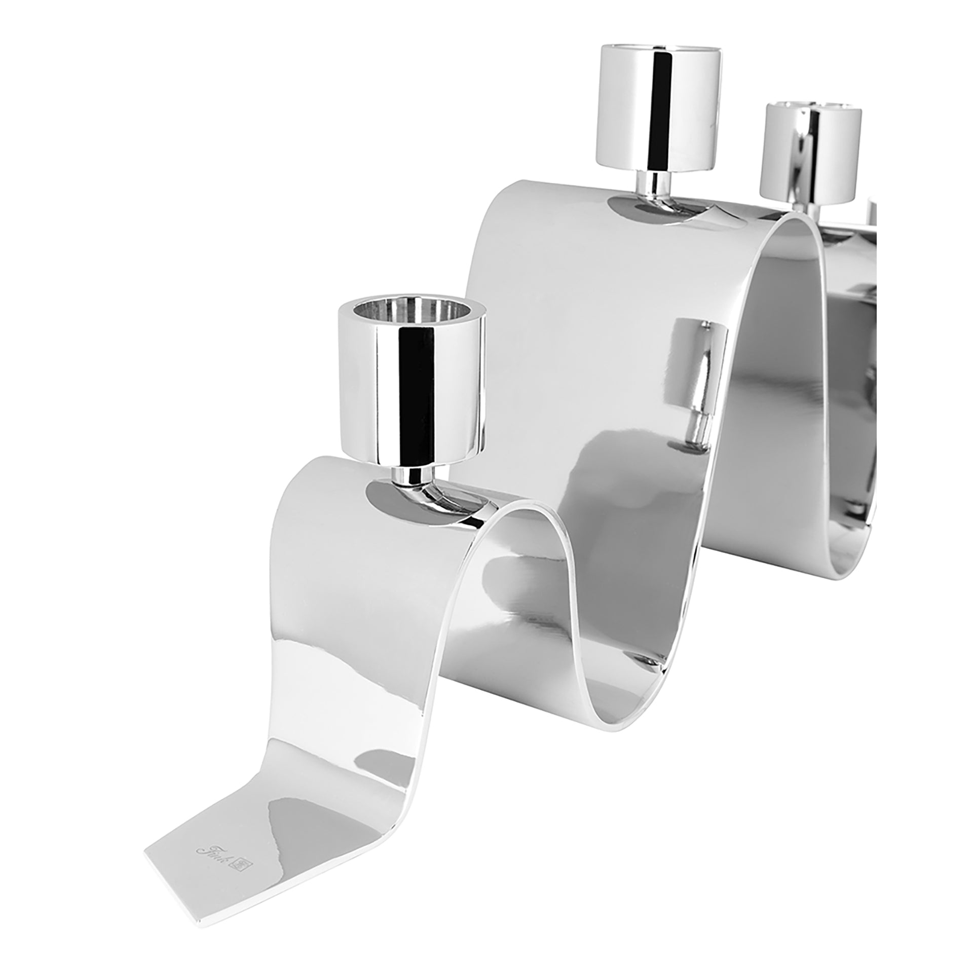 HILARA Leuchter, 4-flammig silberfarben