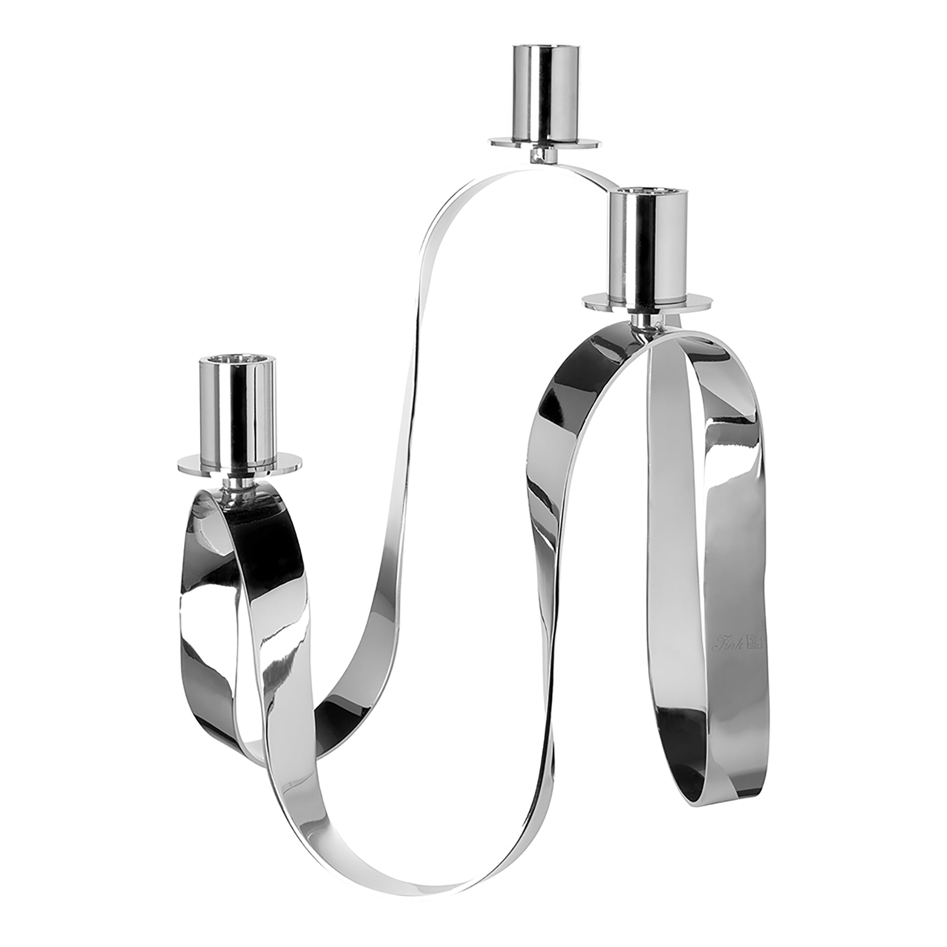 RIVER Leuchter, 3-flammig silberfarben