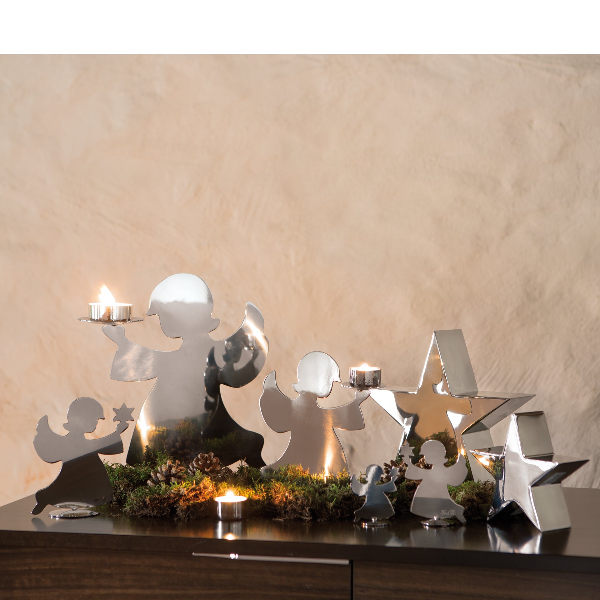 HOLYWORKER Figur silberfarben