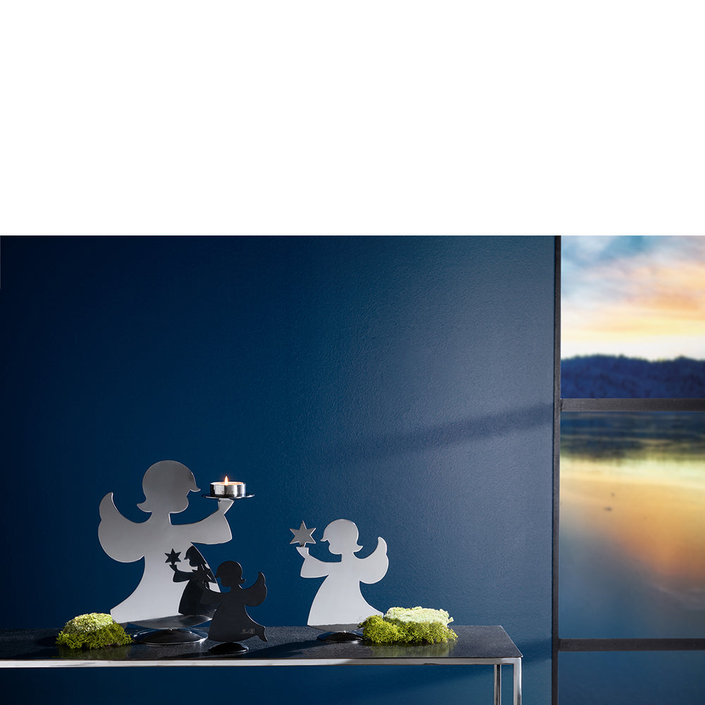 HOLYWORKER Kerzenhalter silberfarben