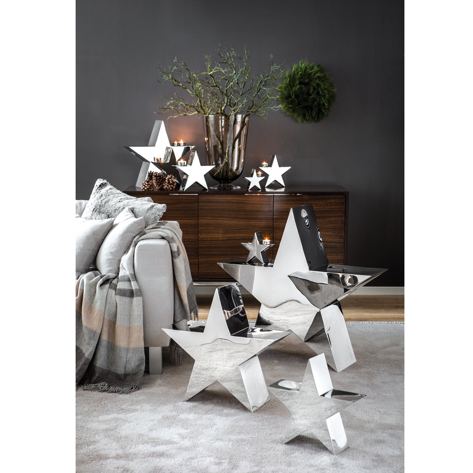 REVA Stern silberfarben