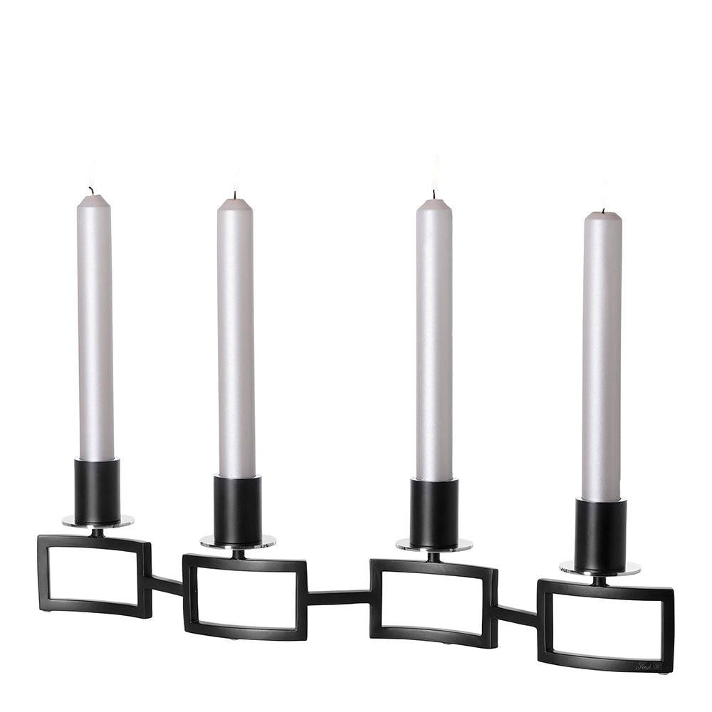 HOMMAGE Leuchter, 4-flammig schwarz