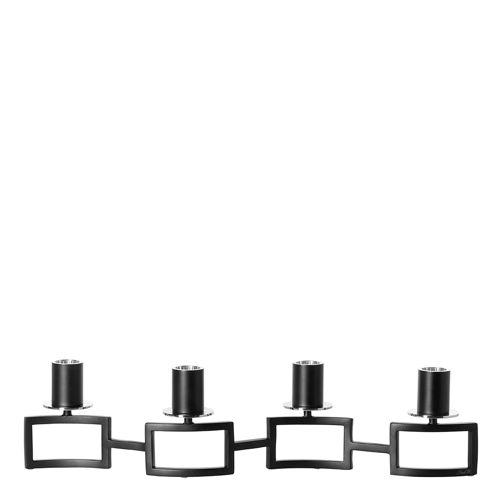 HOMMAGE Leuchter, 4-flammig schwarz