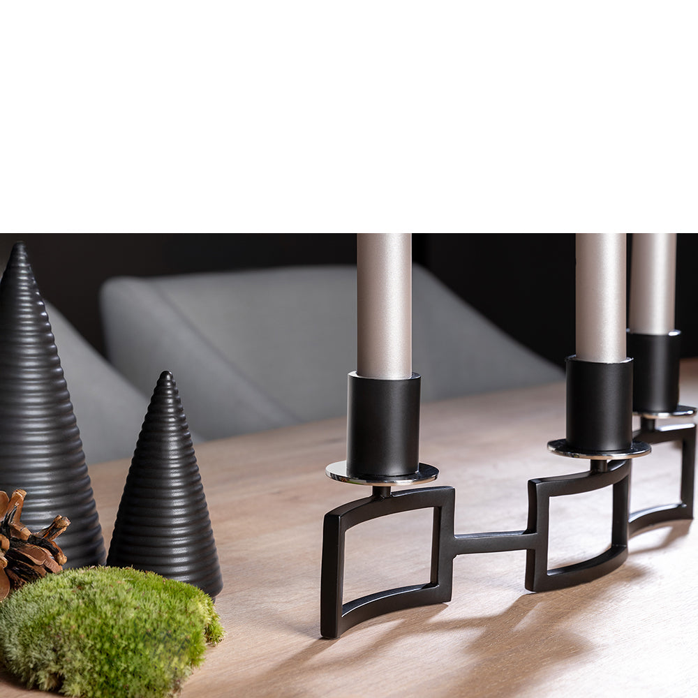 HOMMAGE Leuchter, 4-flammig schwarz