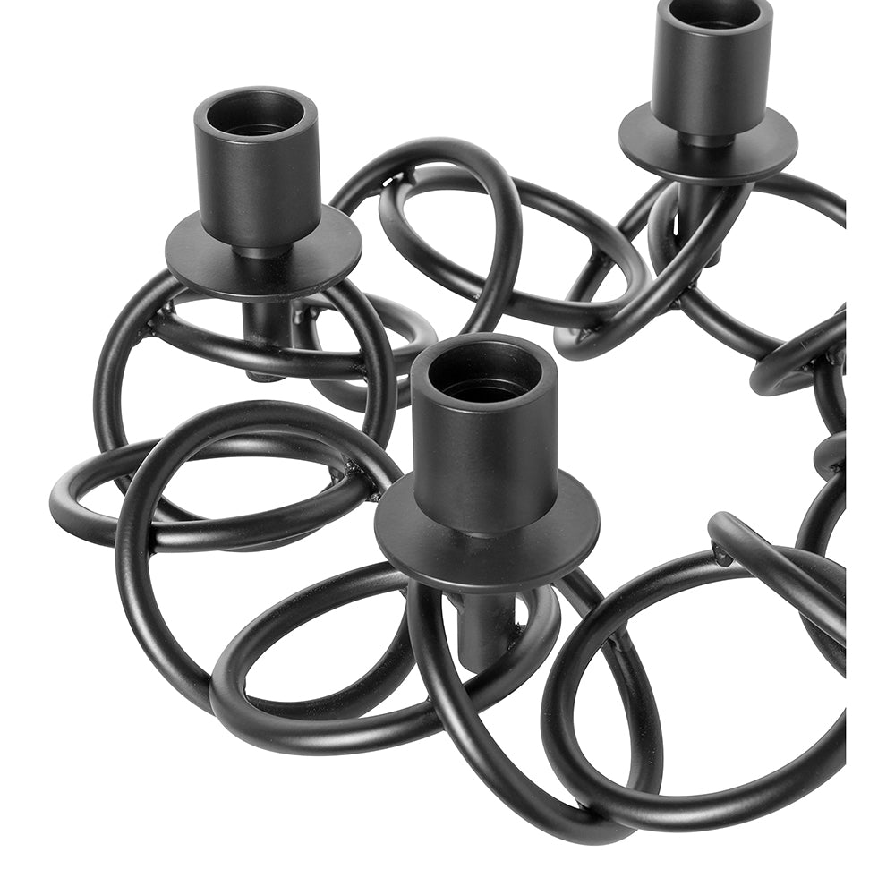 SONETTE Leuchter, 4-flammig schwarz