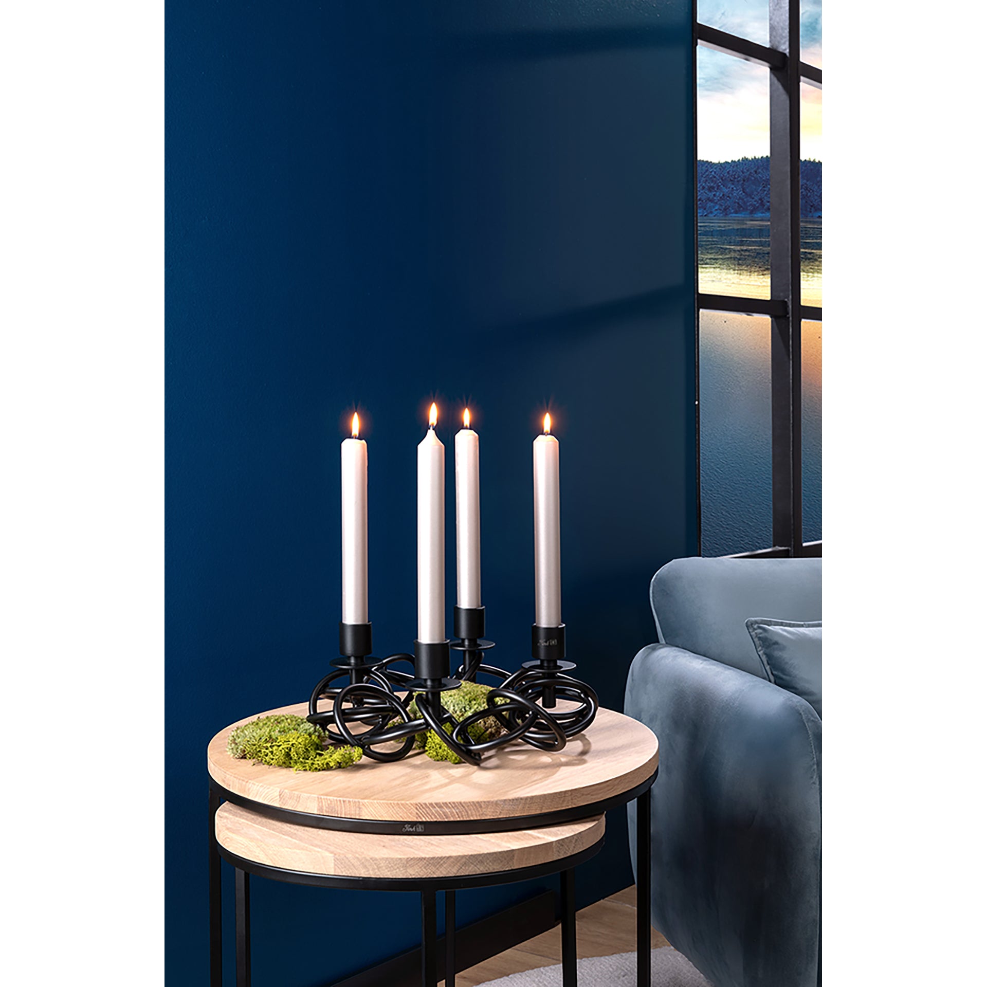 SONETTE Leuchter, 4-flammig schwarz