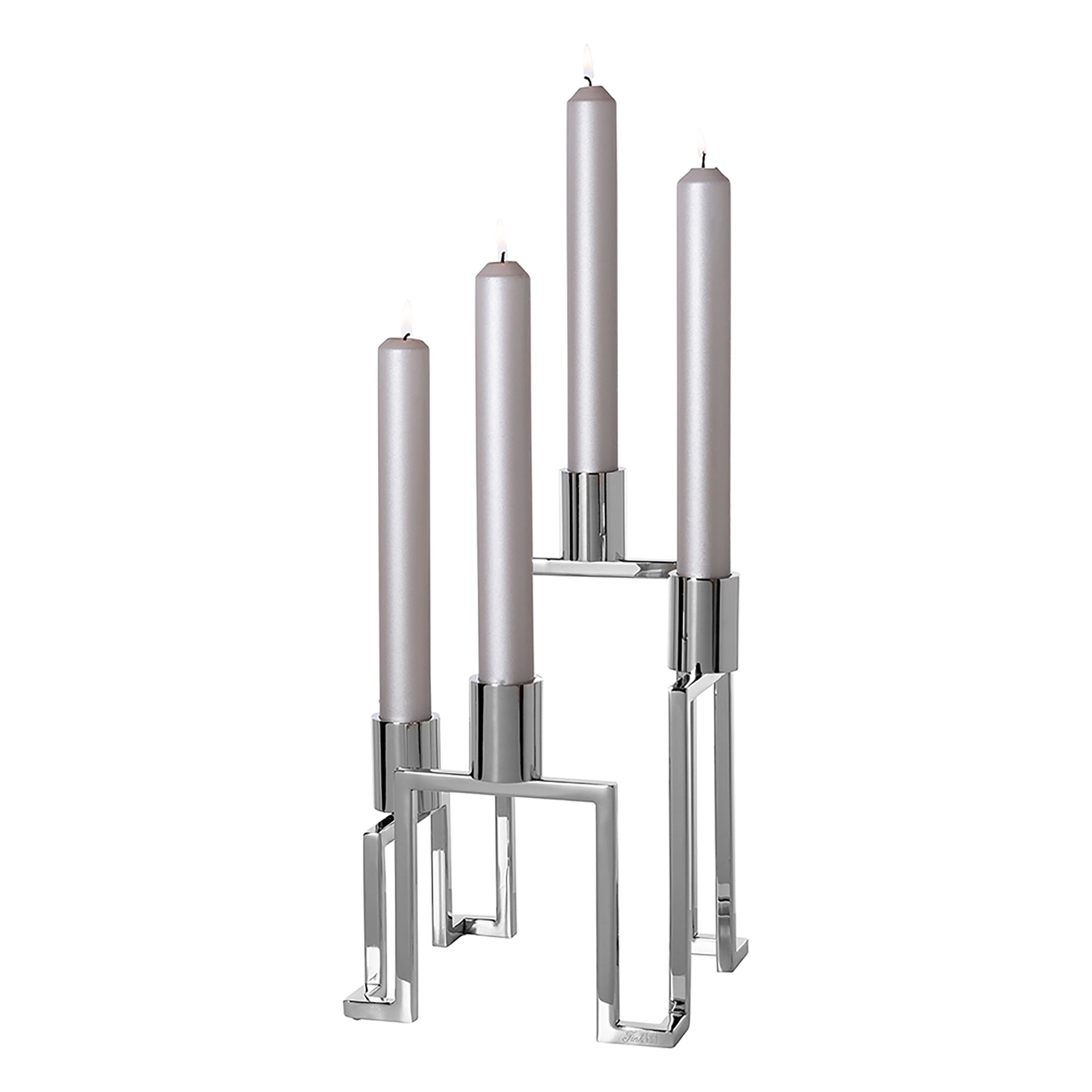 GRANT Leuchter, 4-flammig silberfarben
