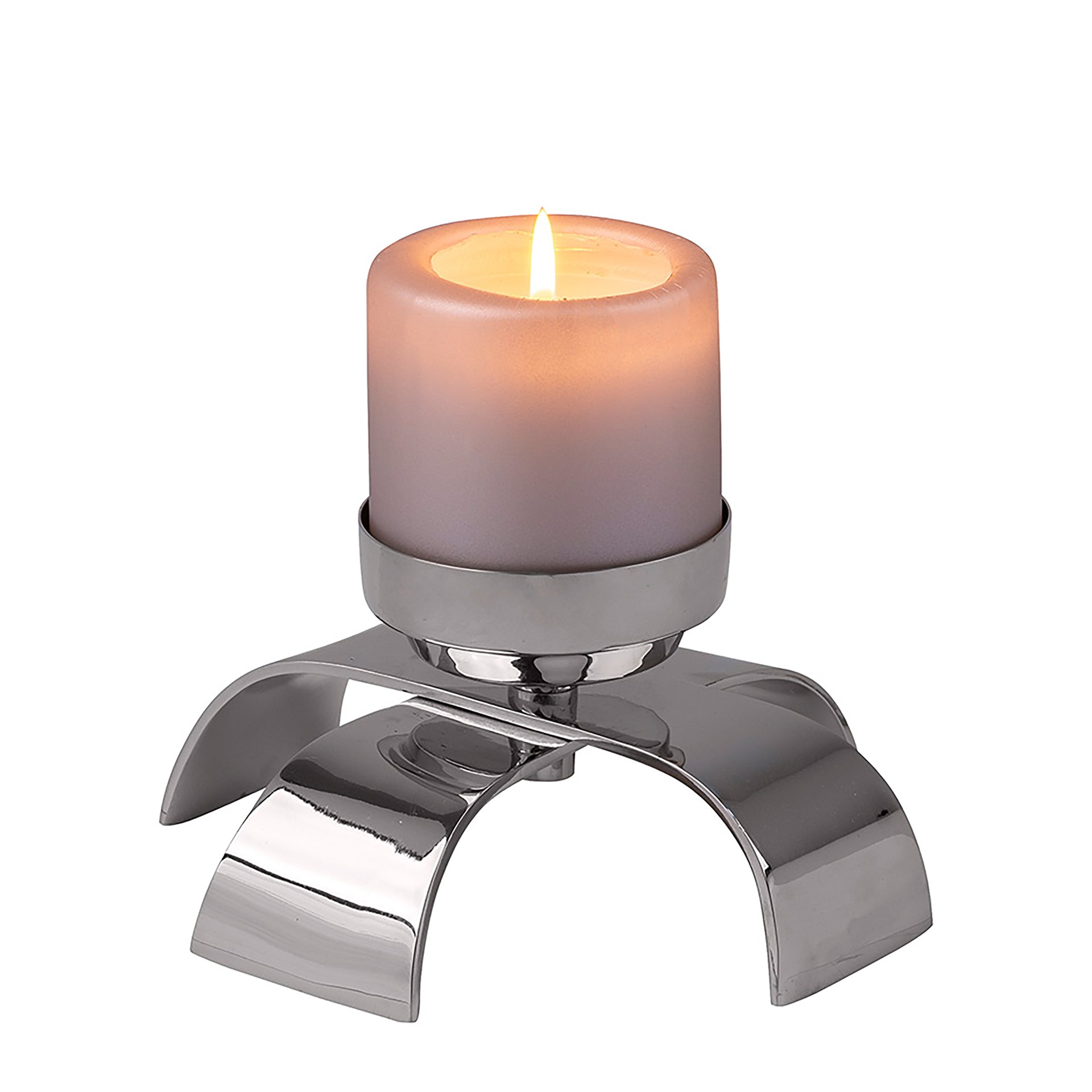 AARON Leuchter silberfarben