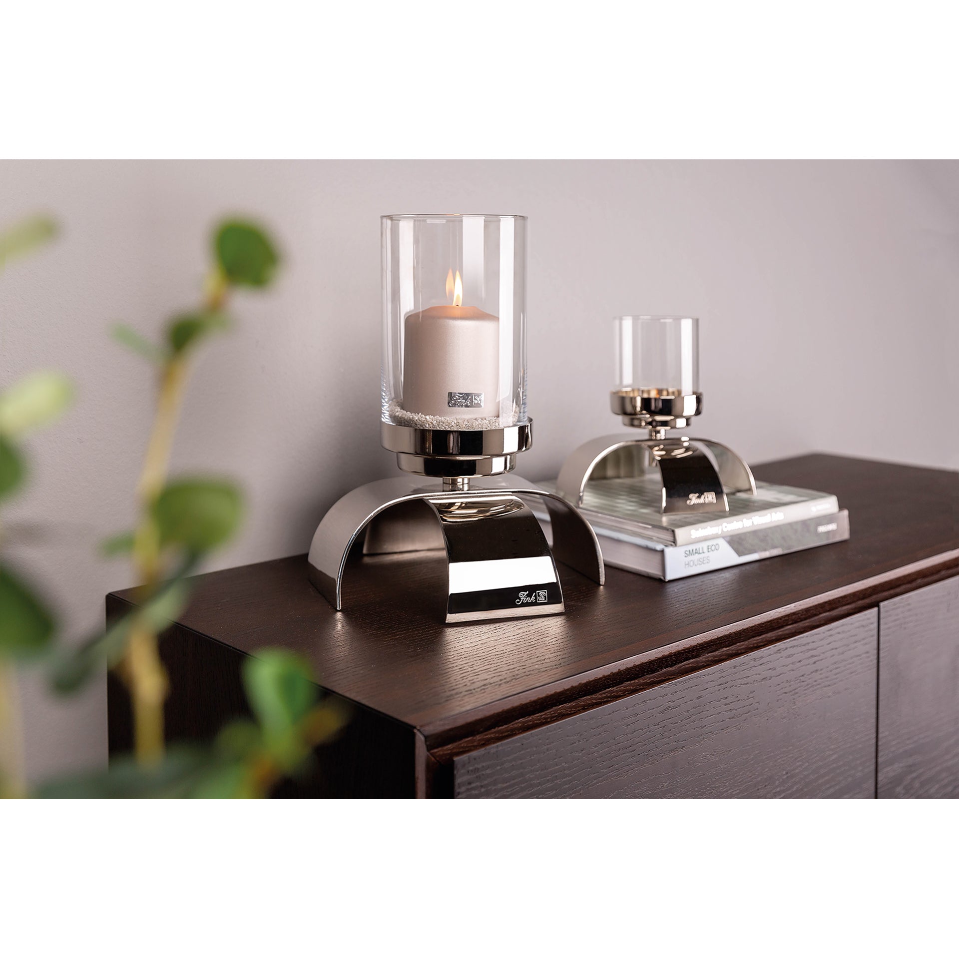 AARON Leuchter silberfarben