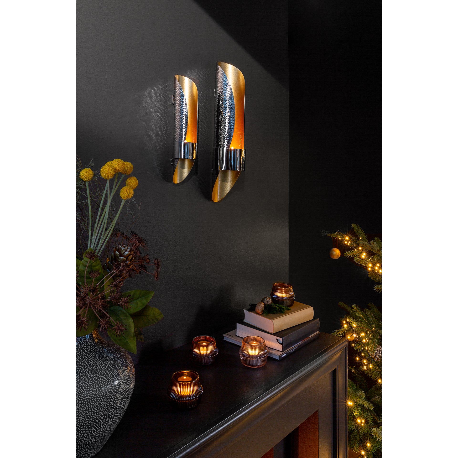 MUSETTE Wandleuchter silberfarben