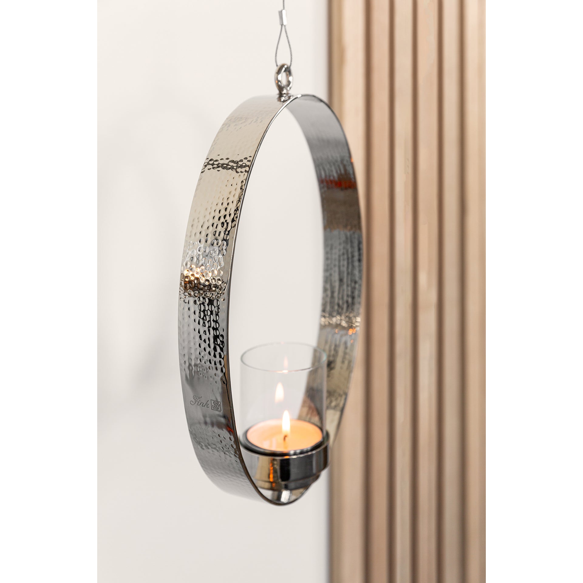 SABINA Teelichthalter silberfarben