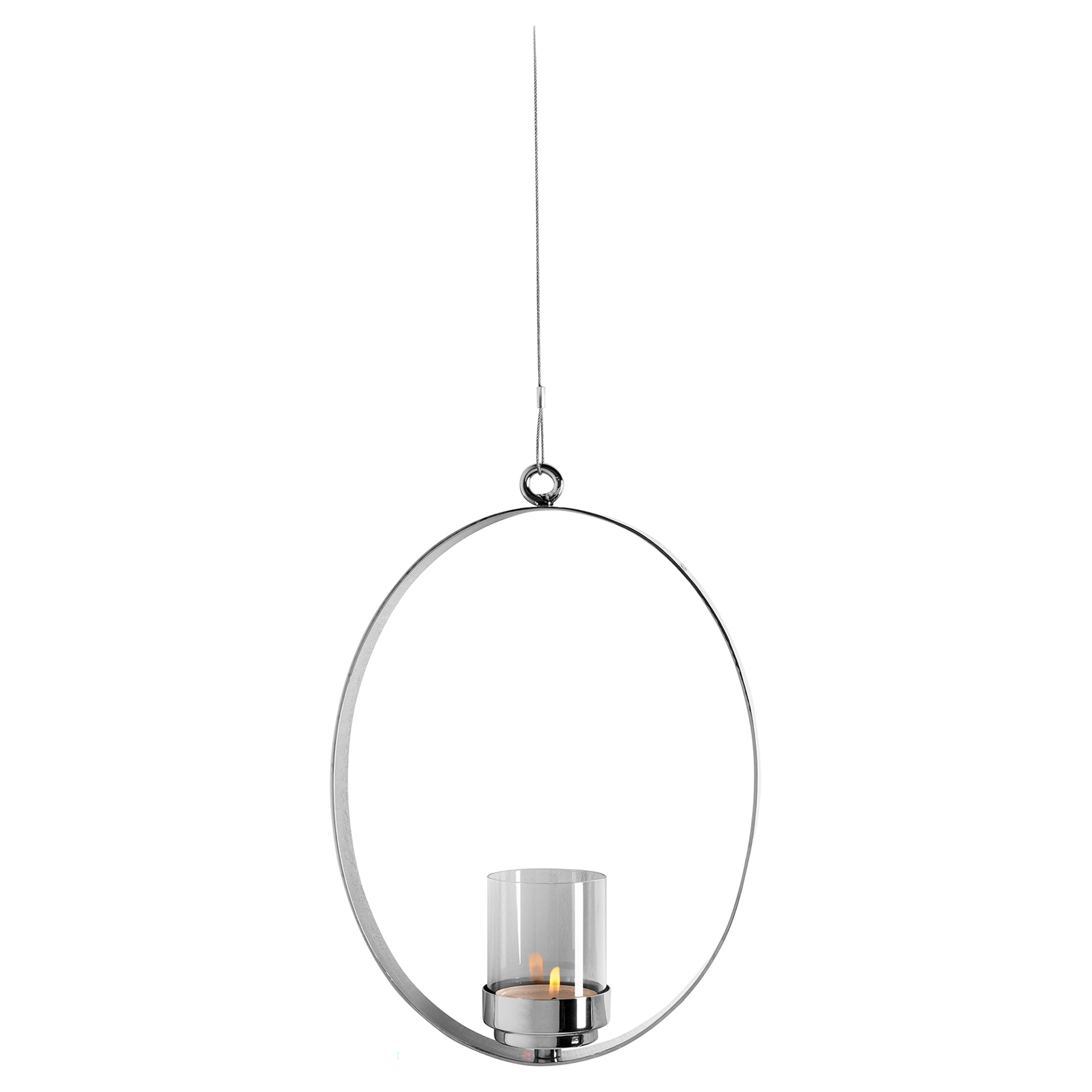 SABINA Teelichthalter silberfarben