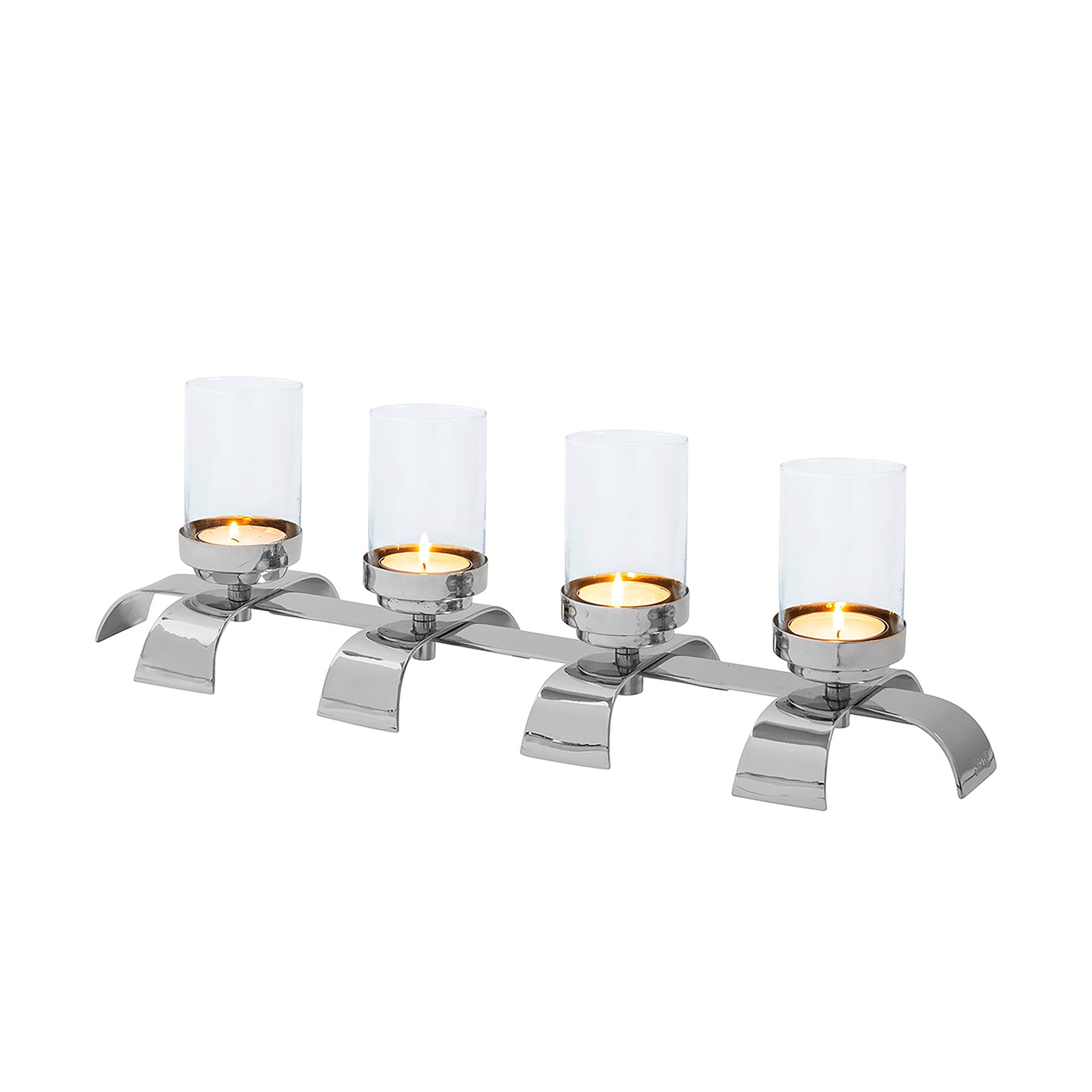 AARON Leuchter, 4-flammig silberfarben
