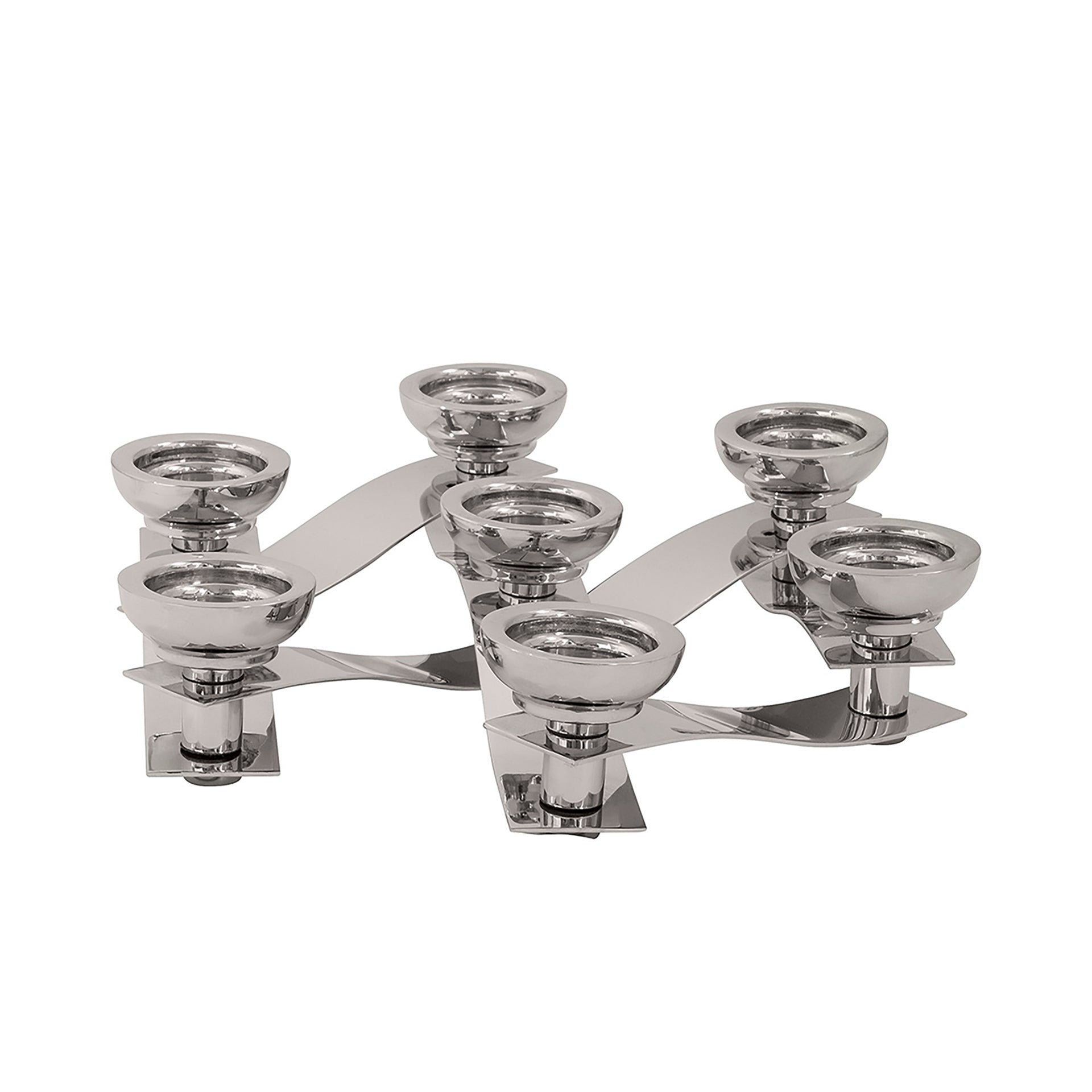 PAREO Leuchter, 7-flammig silberfarben