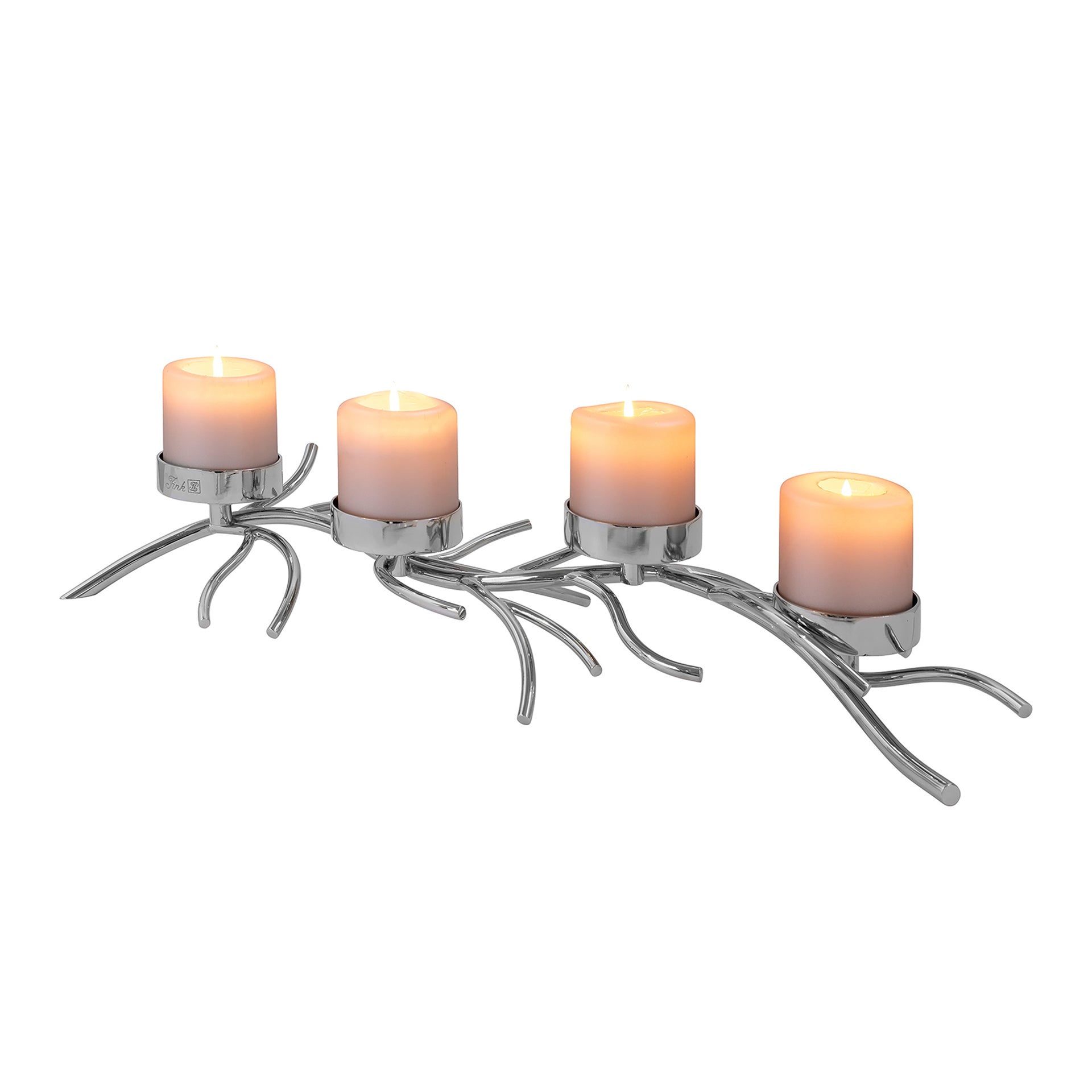 RAMUS Leuchter, 4-flammig silberfarben