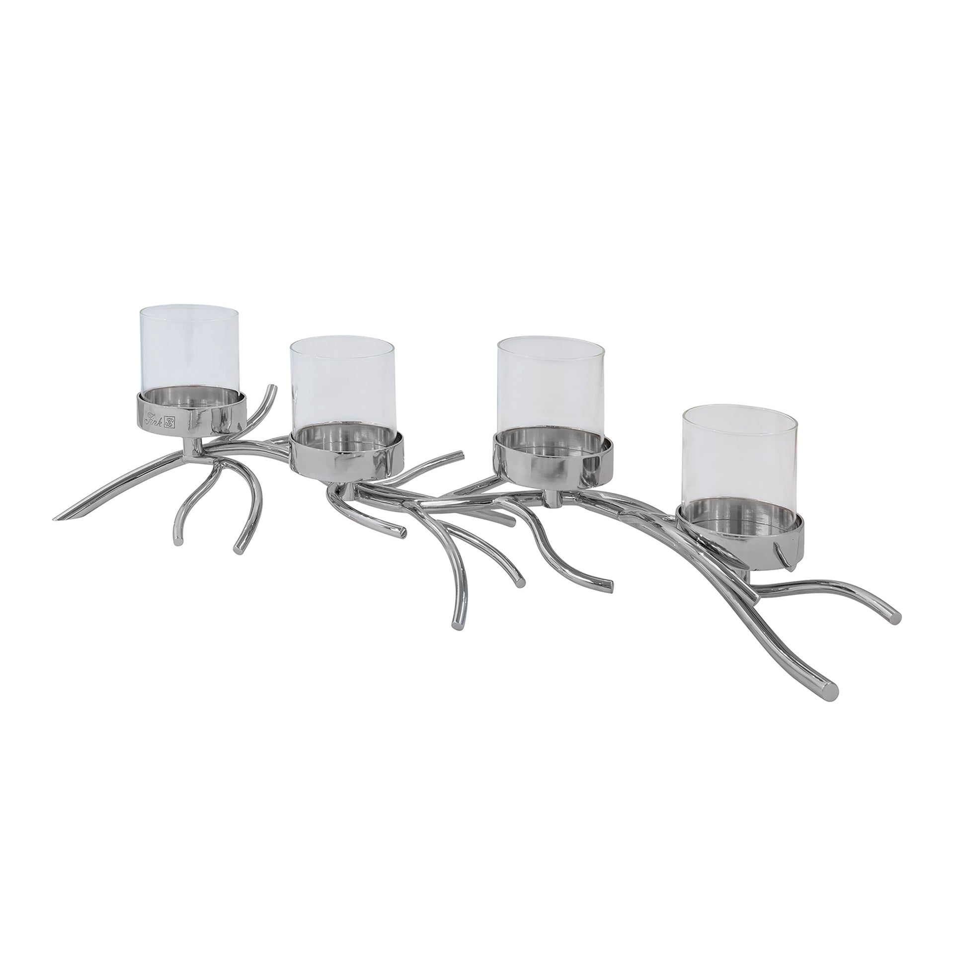 RAMUS Leuchter, 4-flammig silberfarben