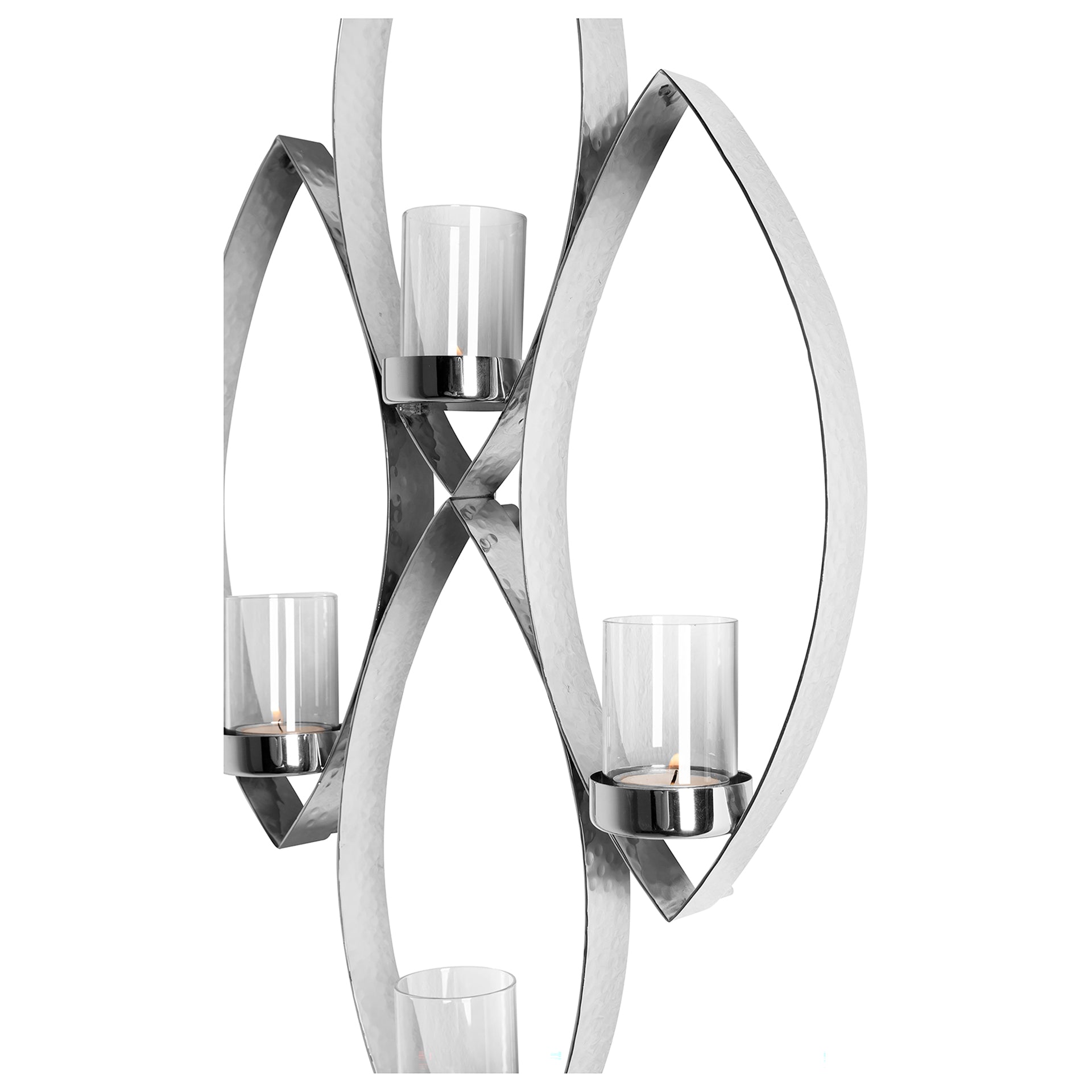 MARUF Wandleuchter silberfarben