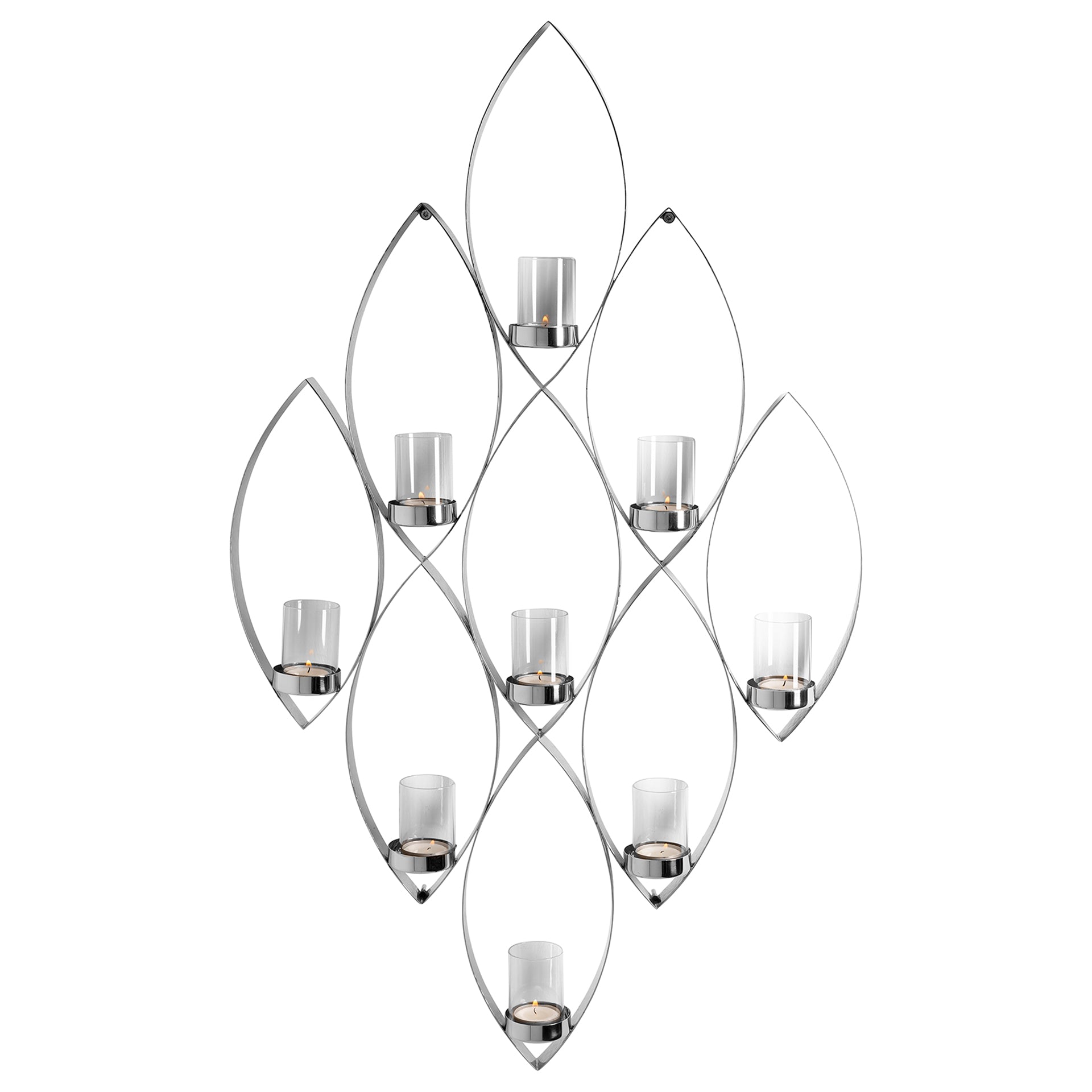 MARUF Wandleuchter silberfarben