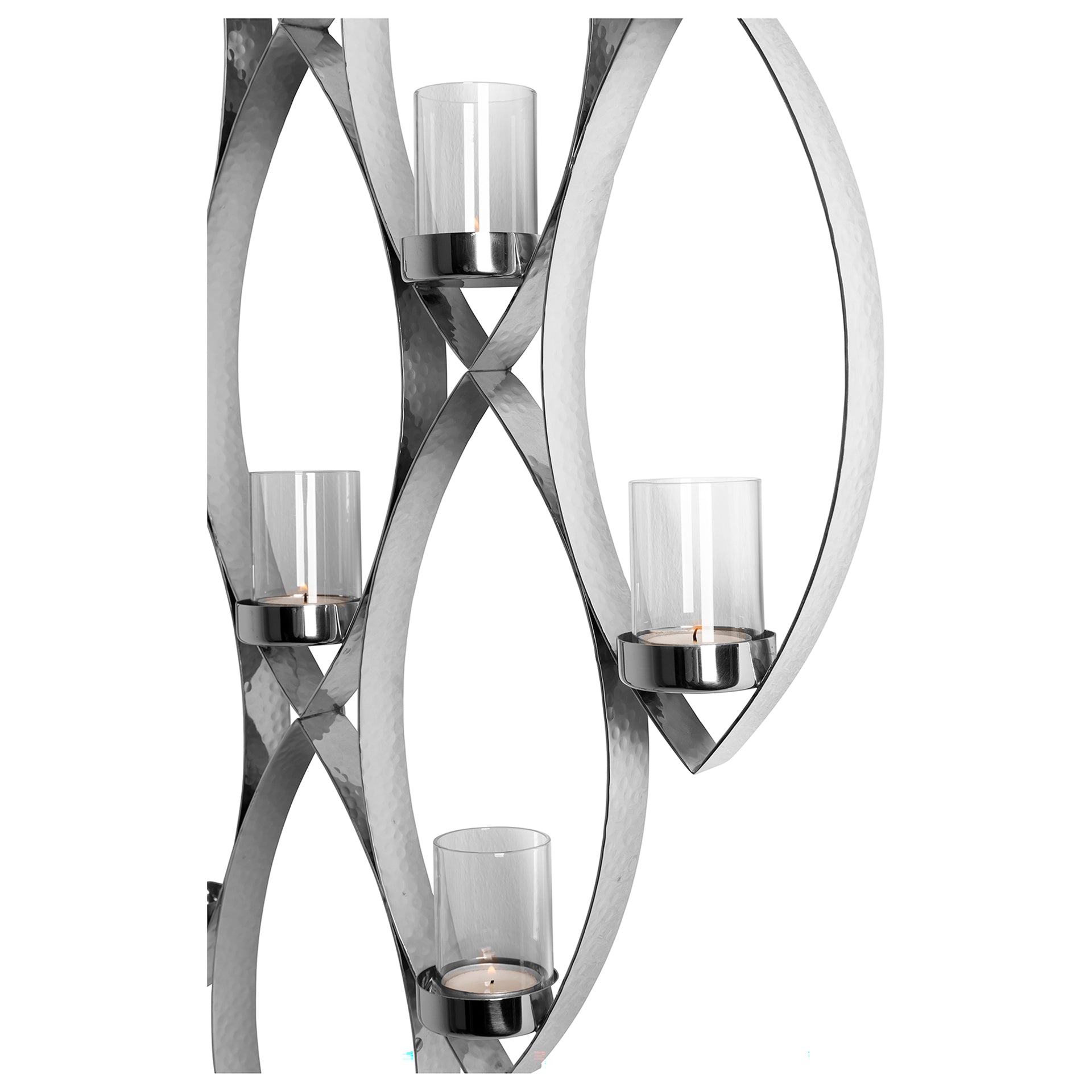 MARUF Wandleuchter silberfarben