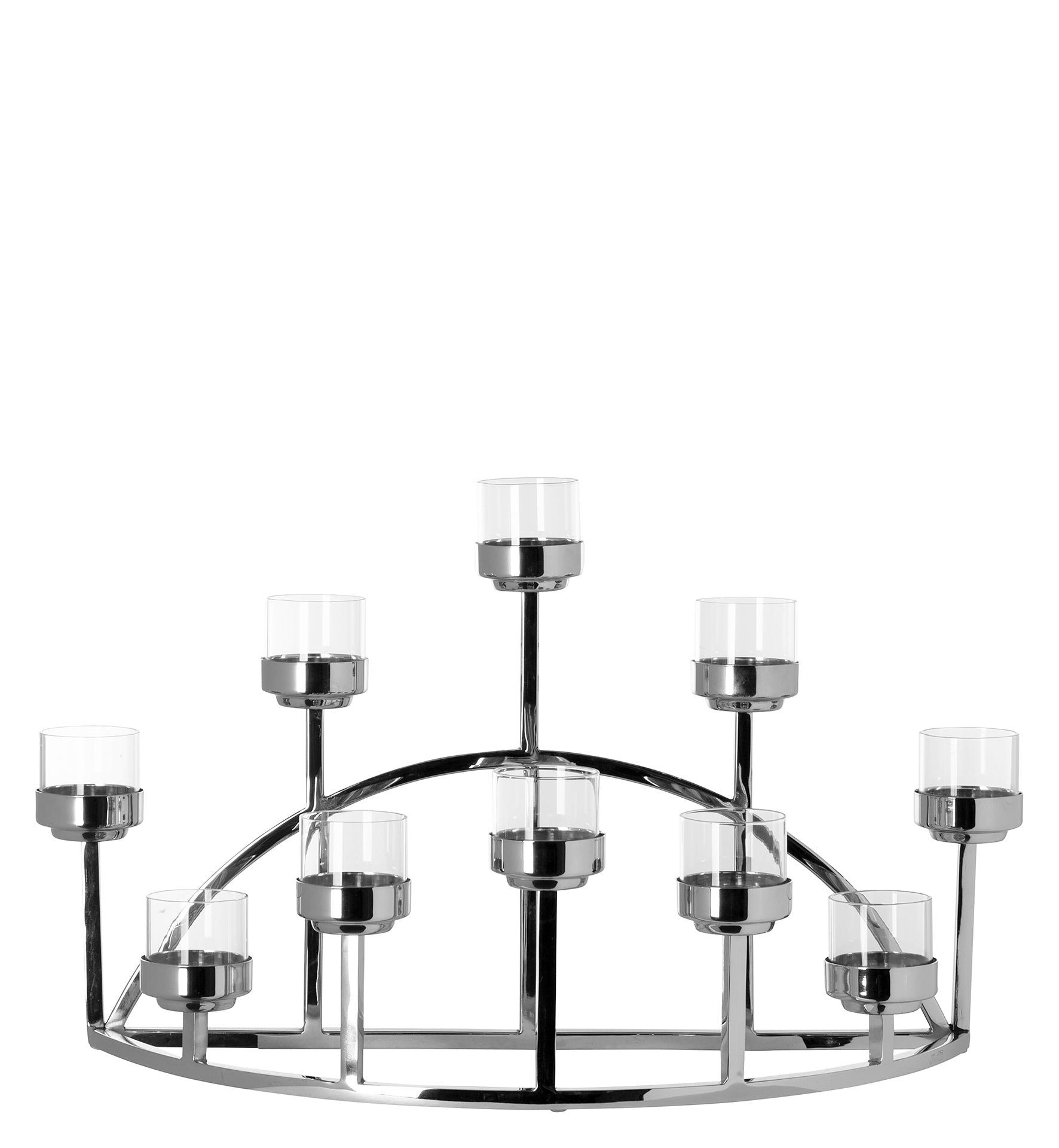 DOMIAN Leuchter silberfarben