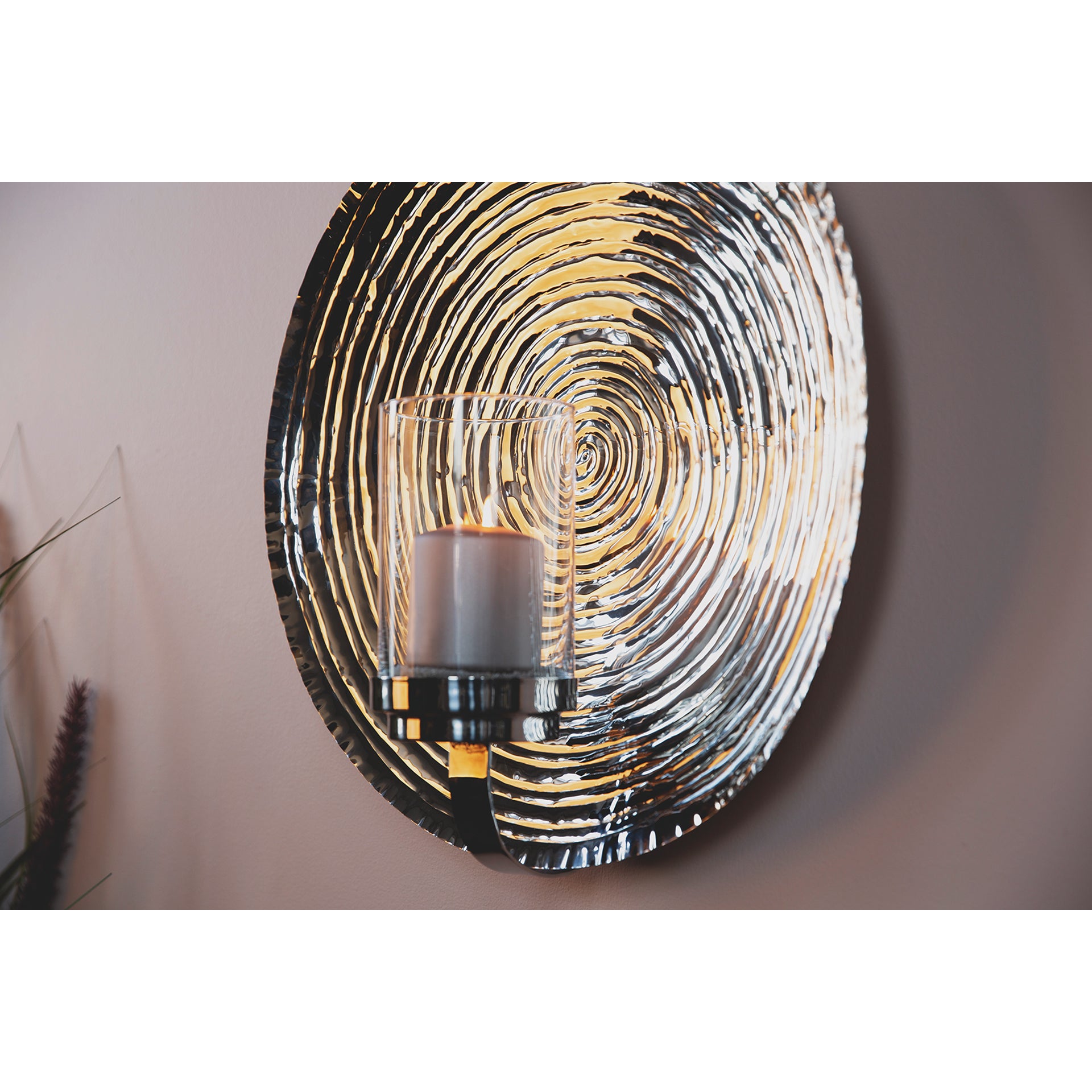 AZORA Wandleuchter silberfarben