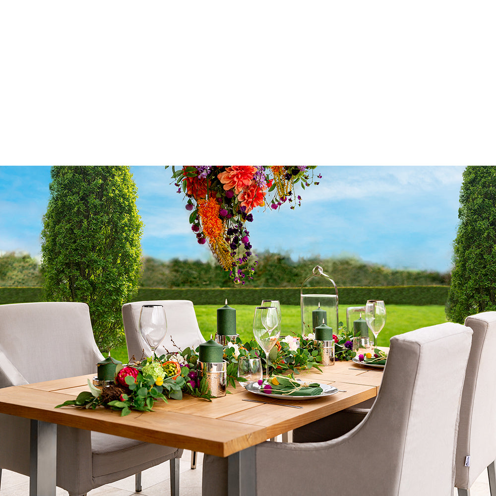 NASSAU Stumpenkerzenhalter silberfarben