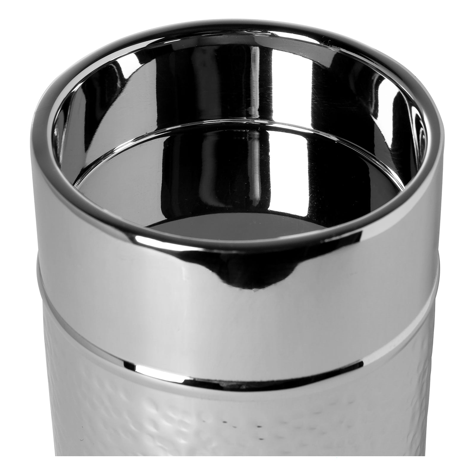 NASSAU Stumpenkerzenhalter silberfarben