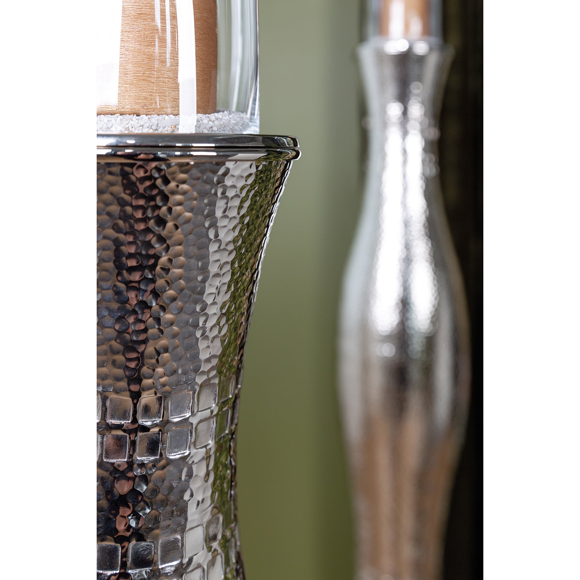 CARUS Bodenleuchter silber