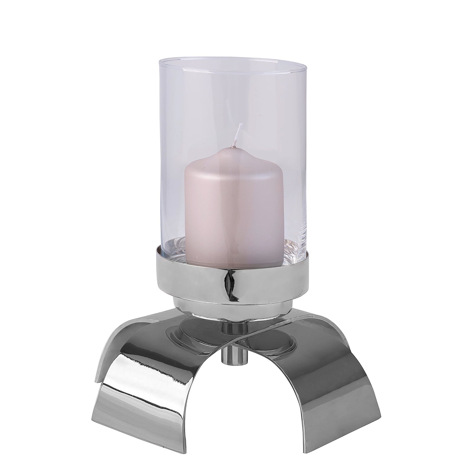 AARON Leuchter silberfarben