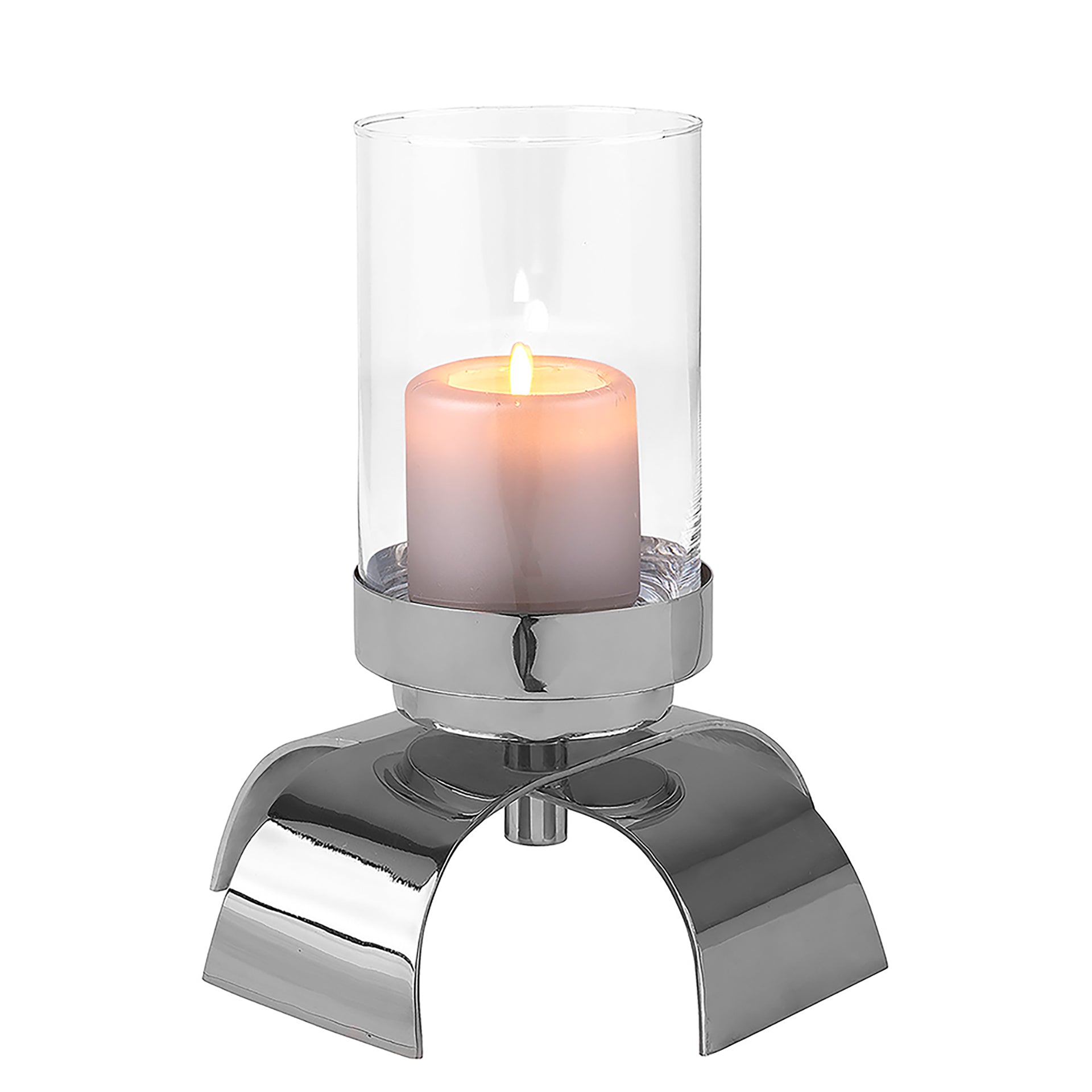 AARON Leuchter silberfarben