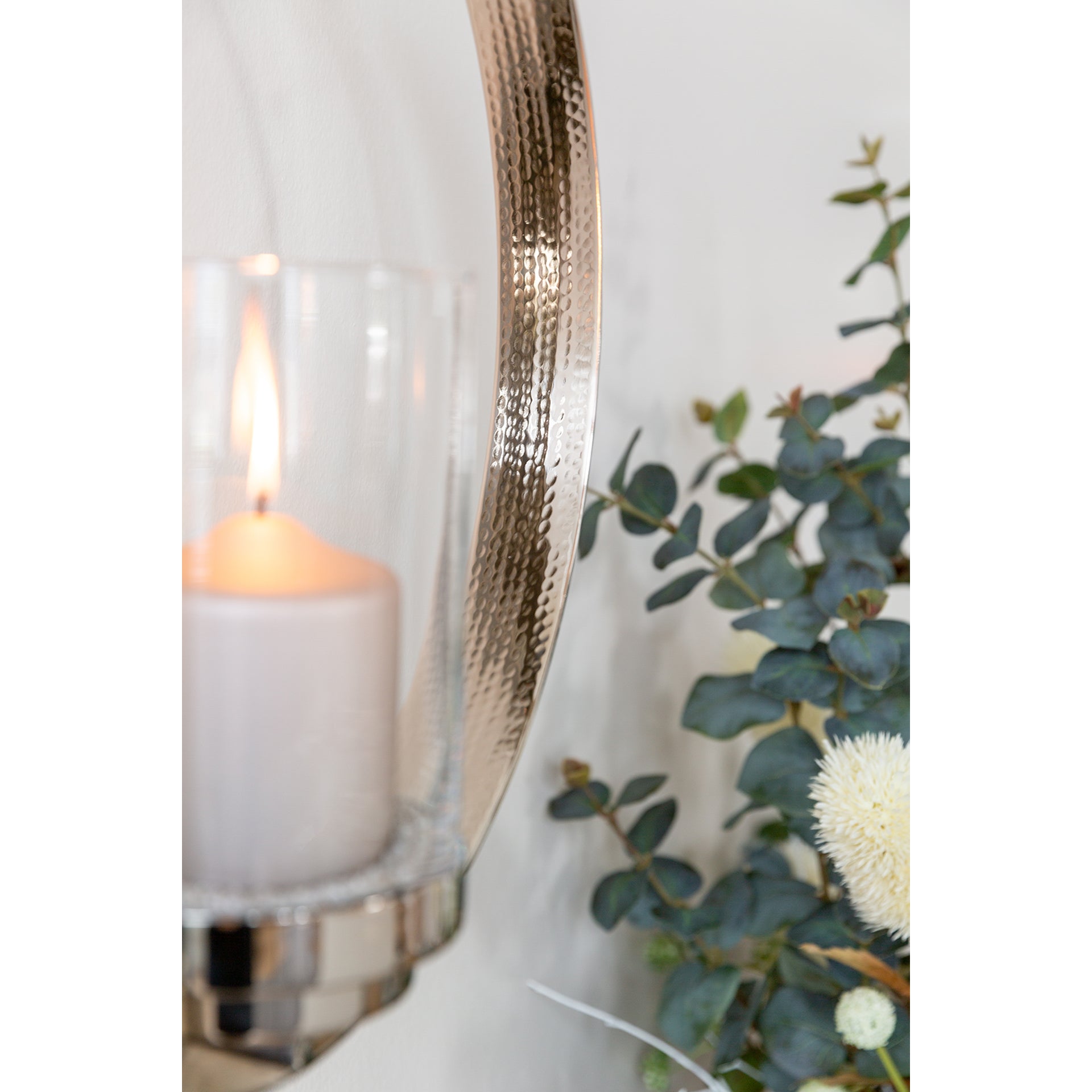 CLARION Wandleuchter silberfarben