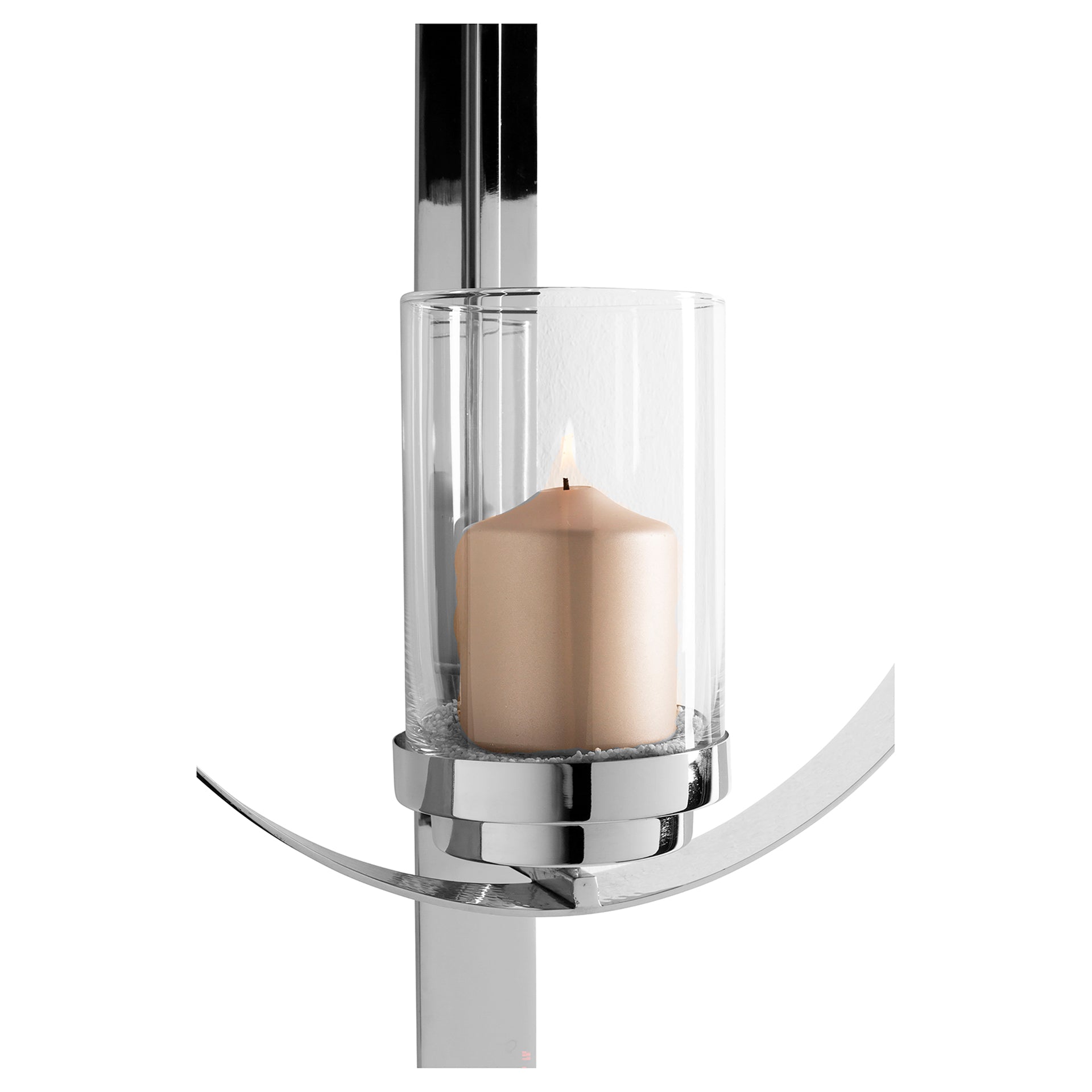 CLARION Wandleuchter silberfarben