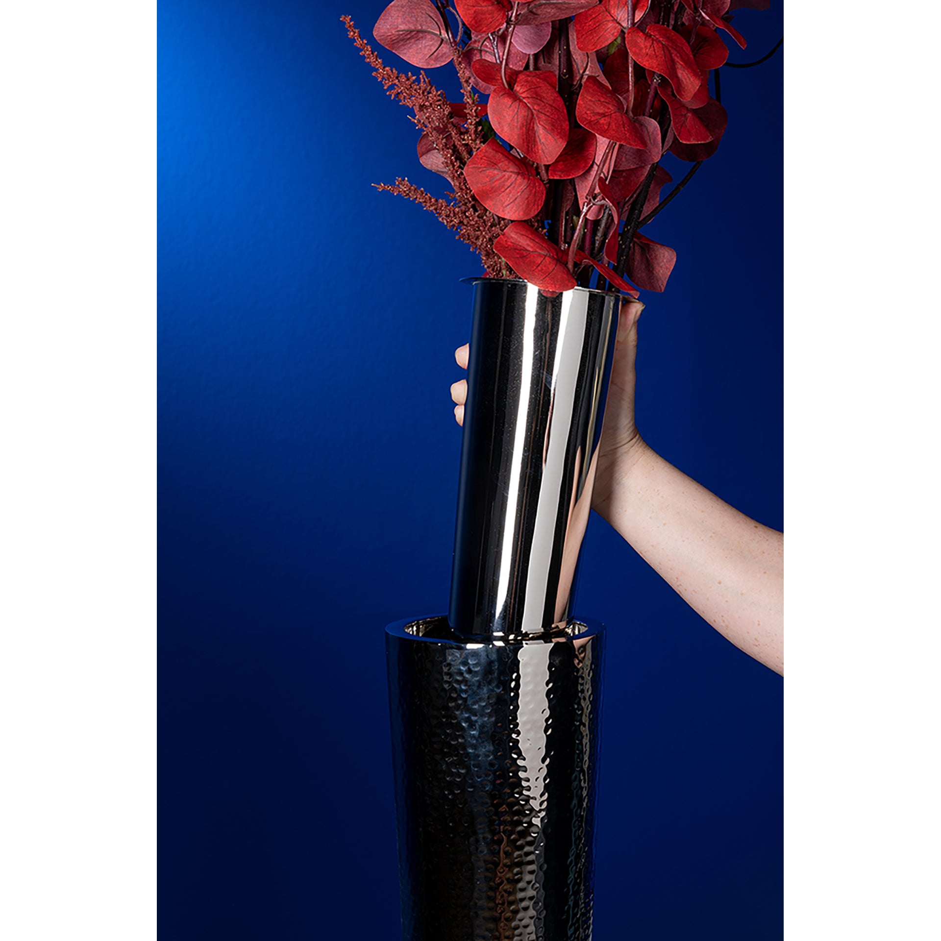 MARNI Bodenleuchter silberfarben