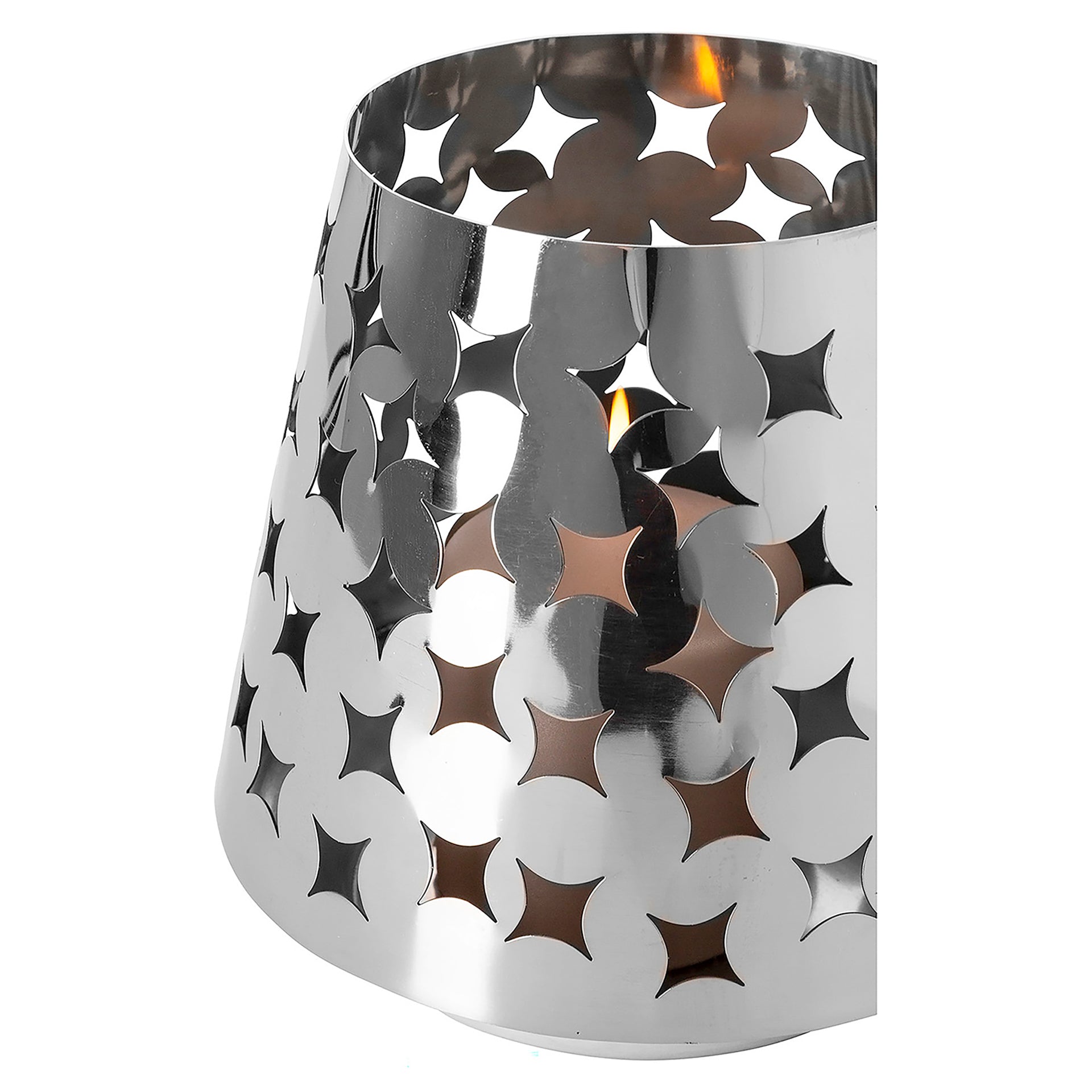 LUMA Windlicht silber