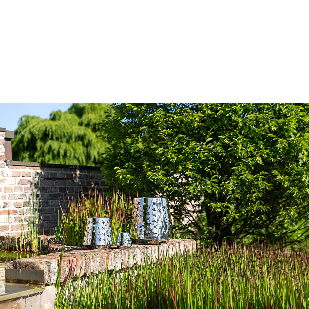 LUMA Windlicht silber