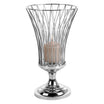 ALLEGRA Windlicht mit Glas silberfarben