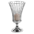 ALLEGRA Windlicht mit Glas silberfarben