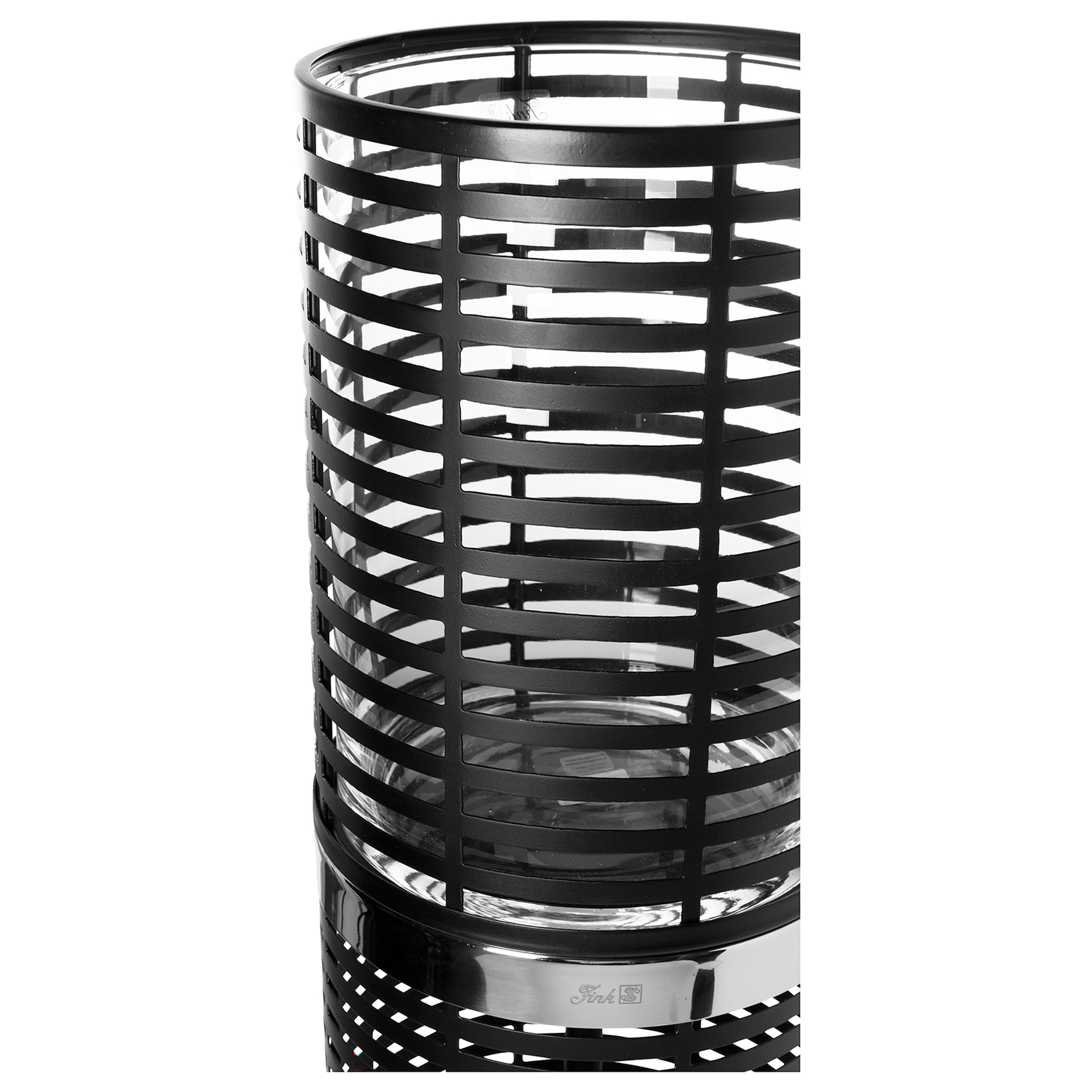 MATERA Windlicht mit Glas silberfarben