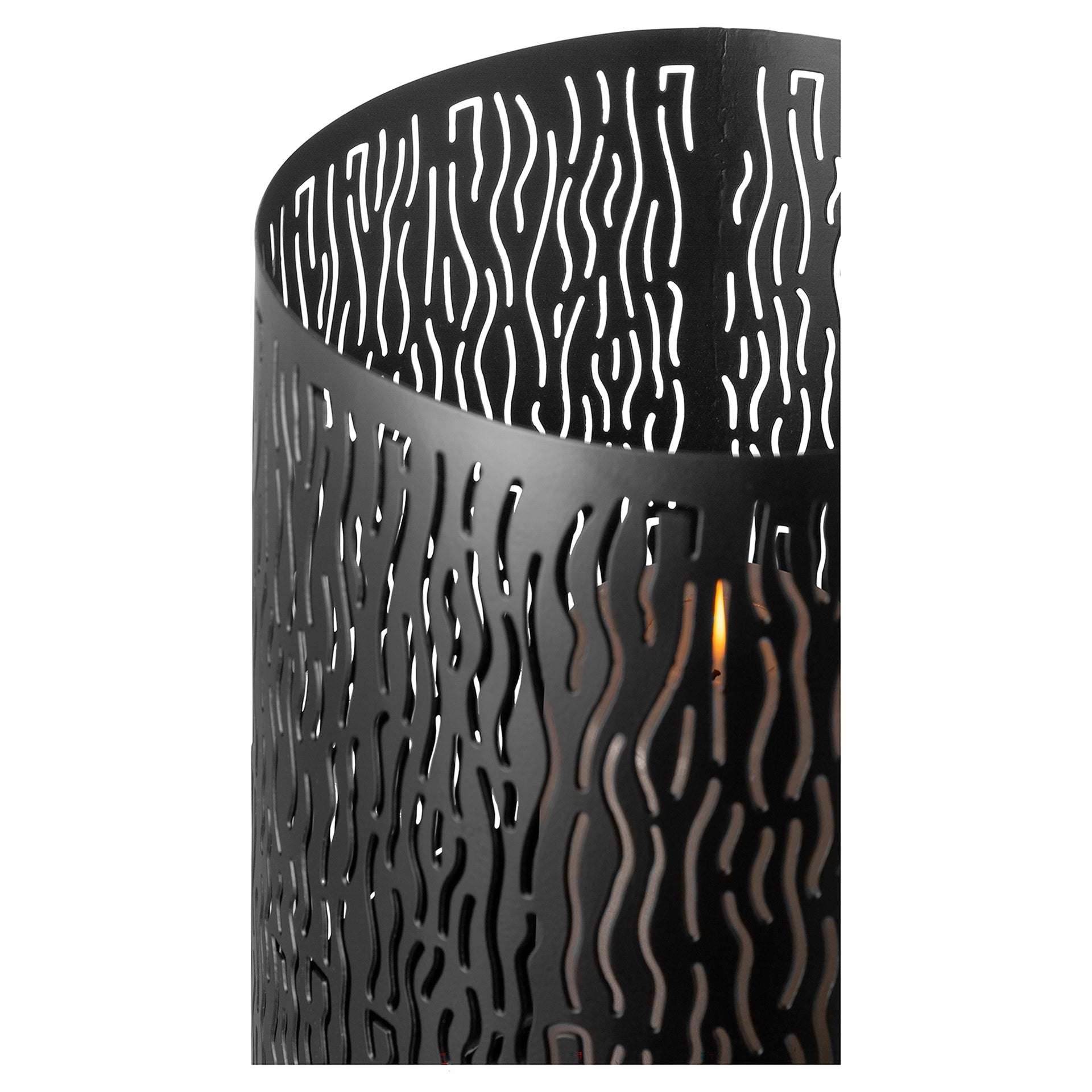 MARIAN Windlicht ohne Glas silberfarben