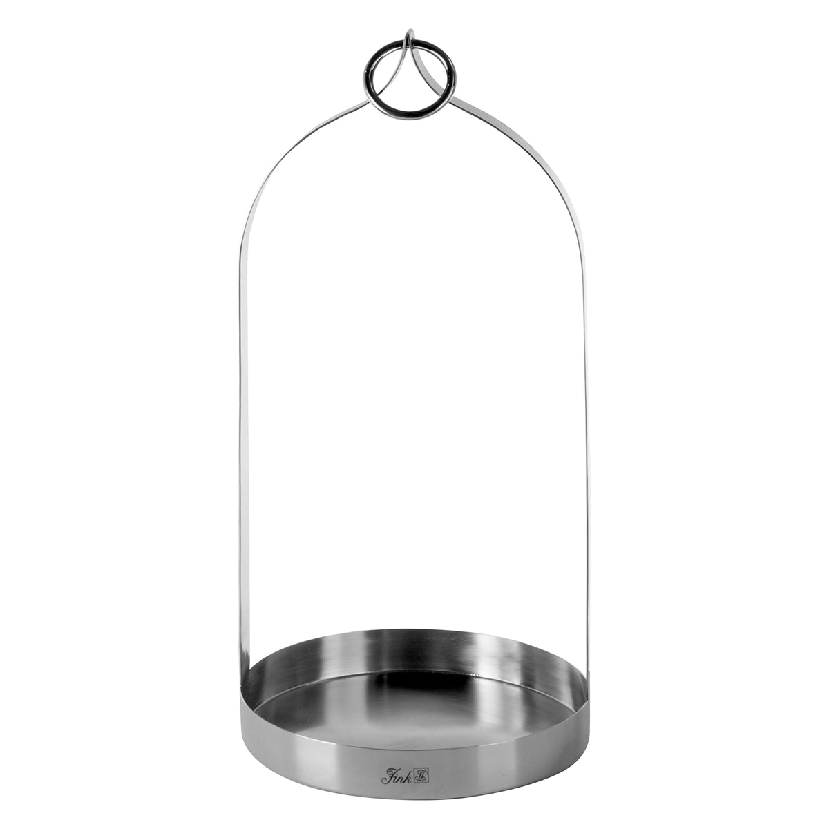 LONIDA Windlicht ohne Glas silberfarben