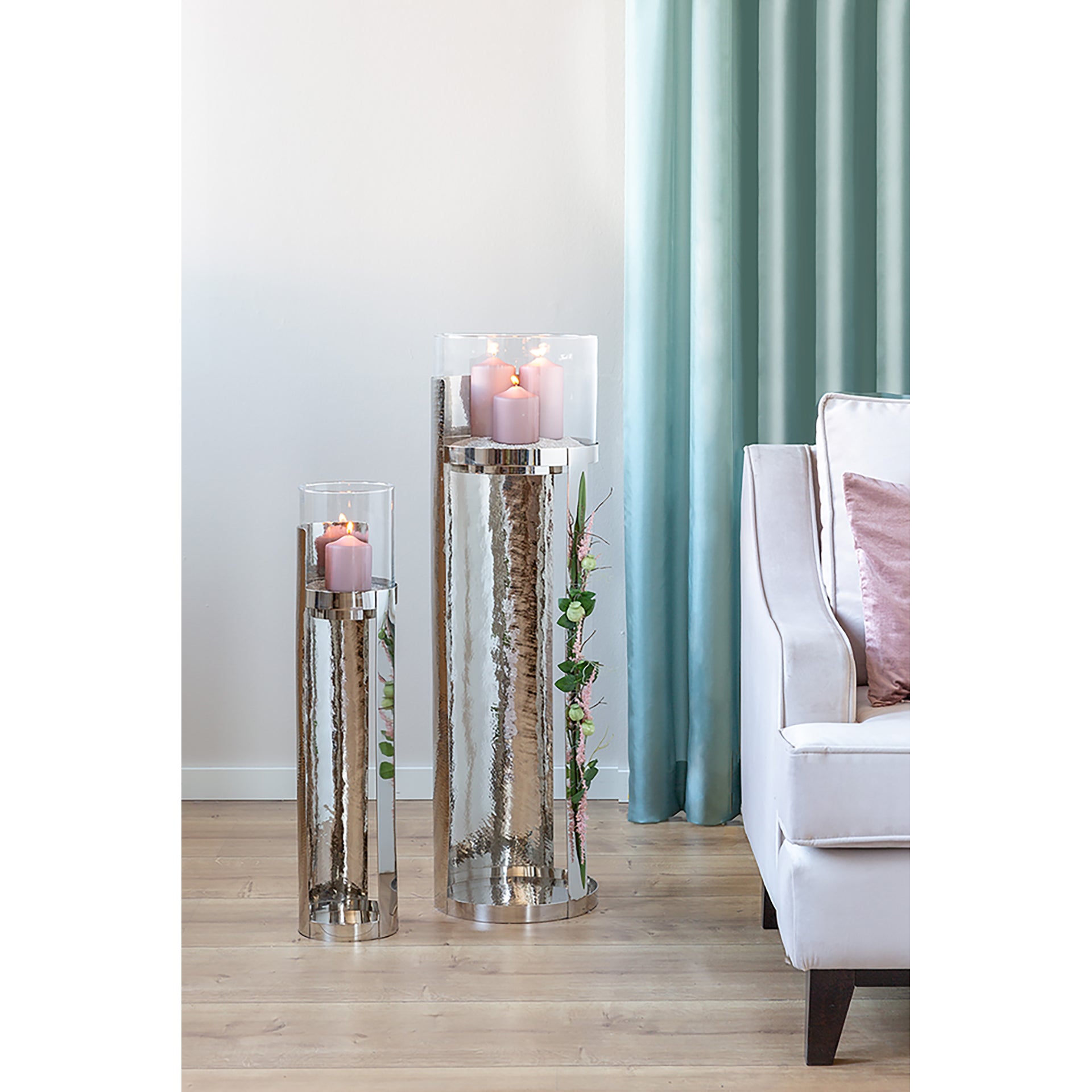 MANIAC Säule silberfarben