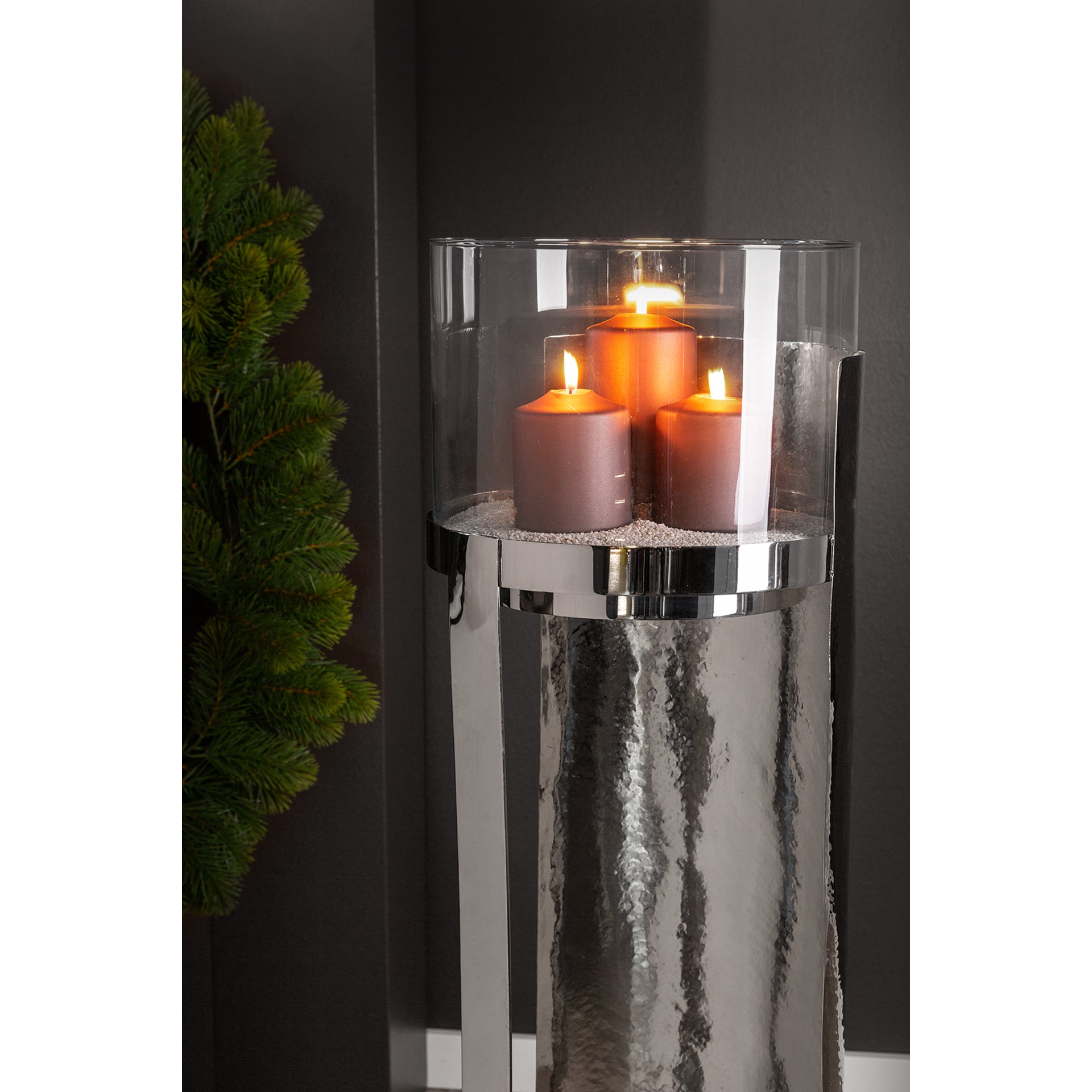 MANIAC Säule silberfarben