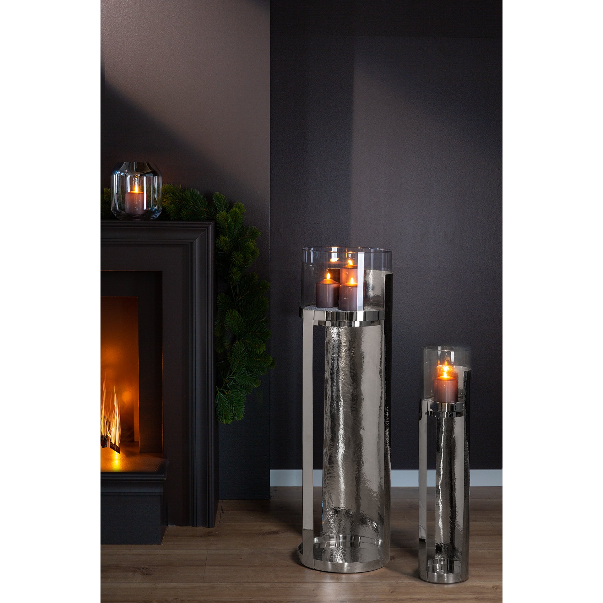 MANIAC Säule silberfarben